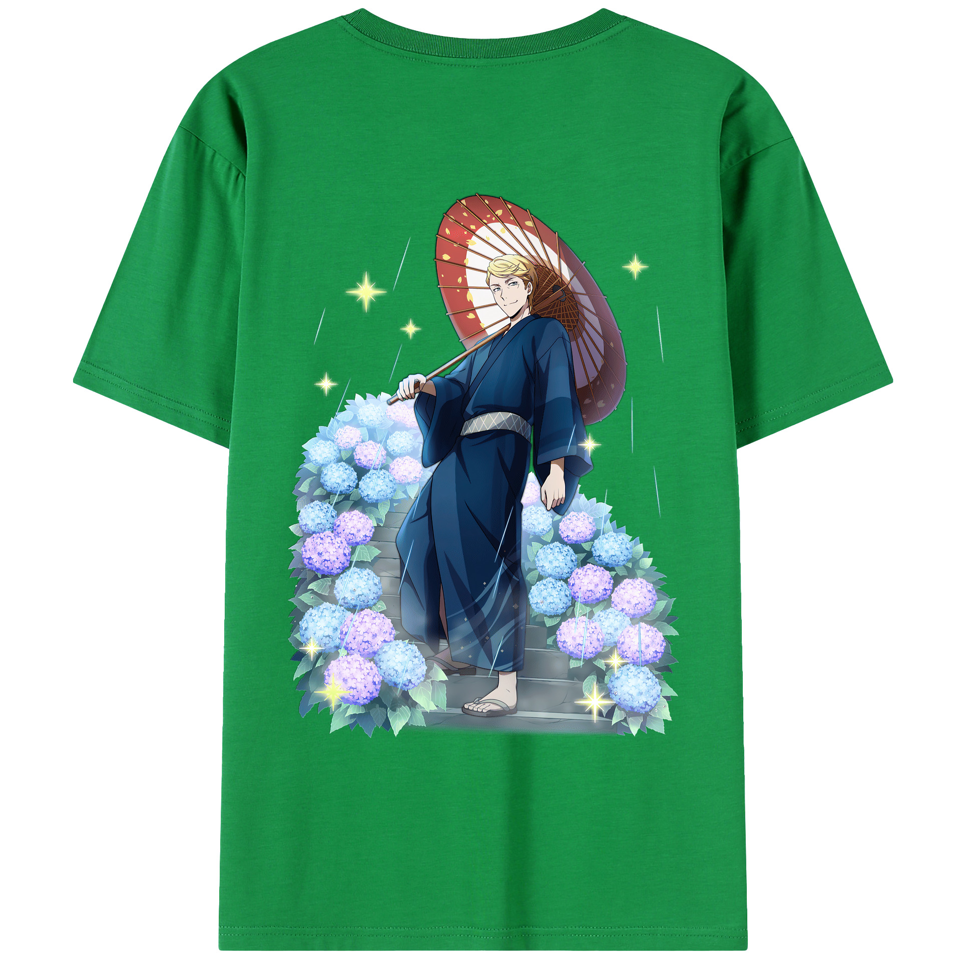 （画像用） 文豪ストレイドッグス Bungo Stray Dogs 綿100％ メンズ半袖Tシャツ（バックプリント） 通気性