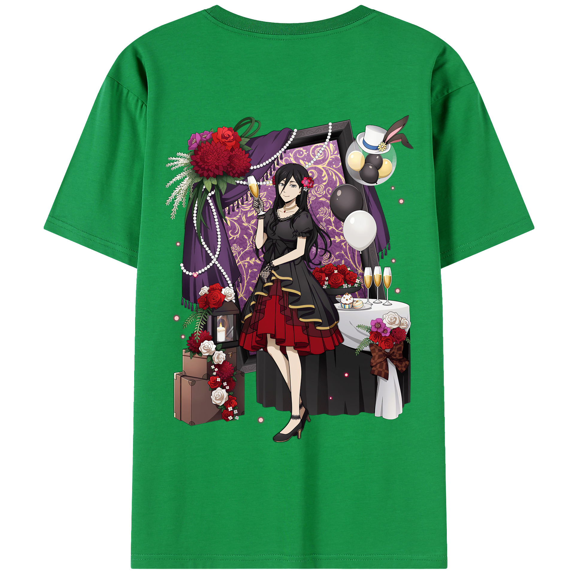 （画像用） 文豪ストレイドッグス Bungo Stray Dogs 綿100％ メンズ半袖Tシャツ（バックプリント） 通気性
