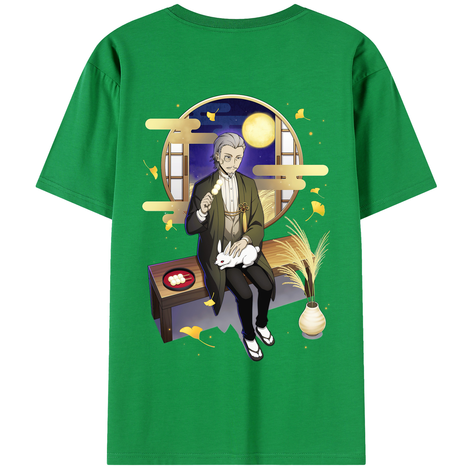 （画像用） 文豪ストレイドッグス Bungo Stray Dogs 綿100％ メンズ半袖Tシャツ（バックプリント） 通気性