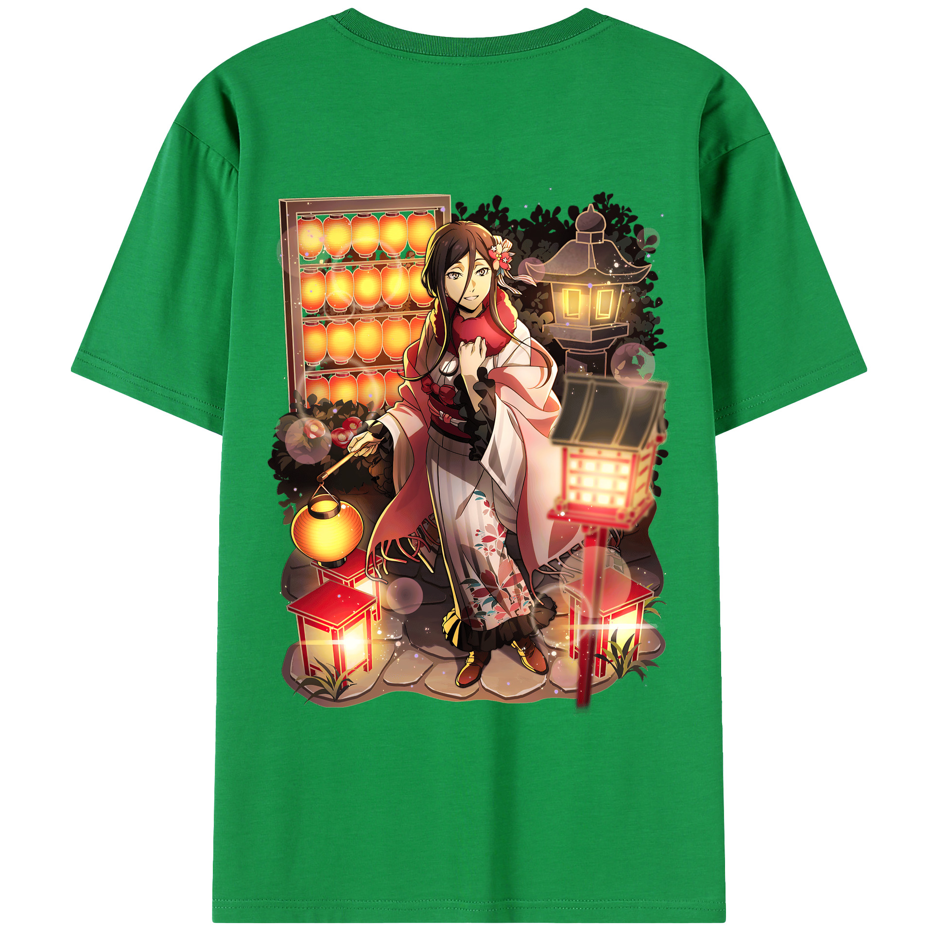 （画像用） 文豪ストレイドッグス Bungo Stray Dogs 綿100％ メンズ半袖Tシャツ（バックプリント） 通気性