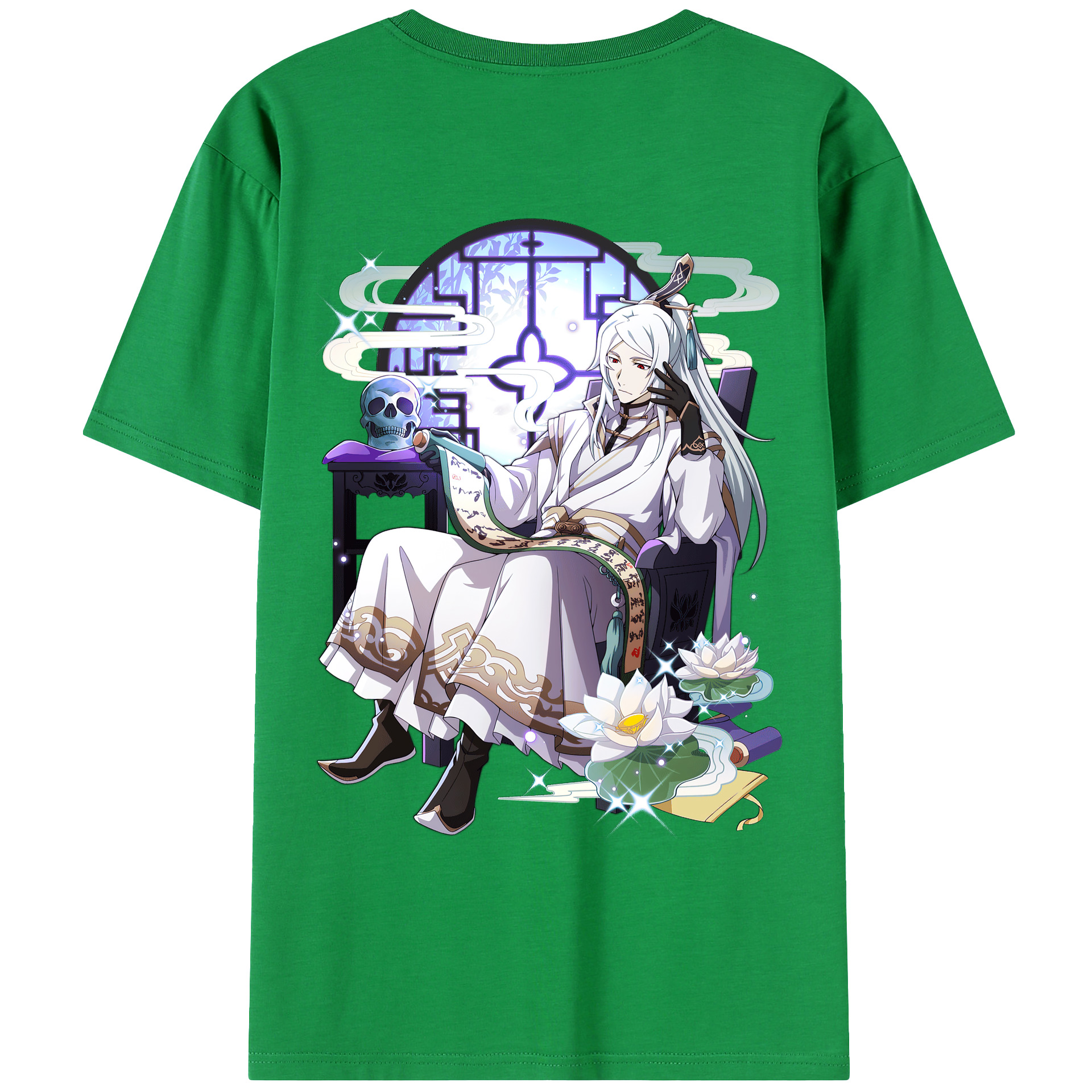 （画像用） 文豪ストレイドッグス Bungo Stray Dogs 綿100％ メンズ半袖Tシャツ（バックプリント） 通気性