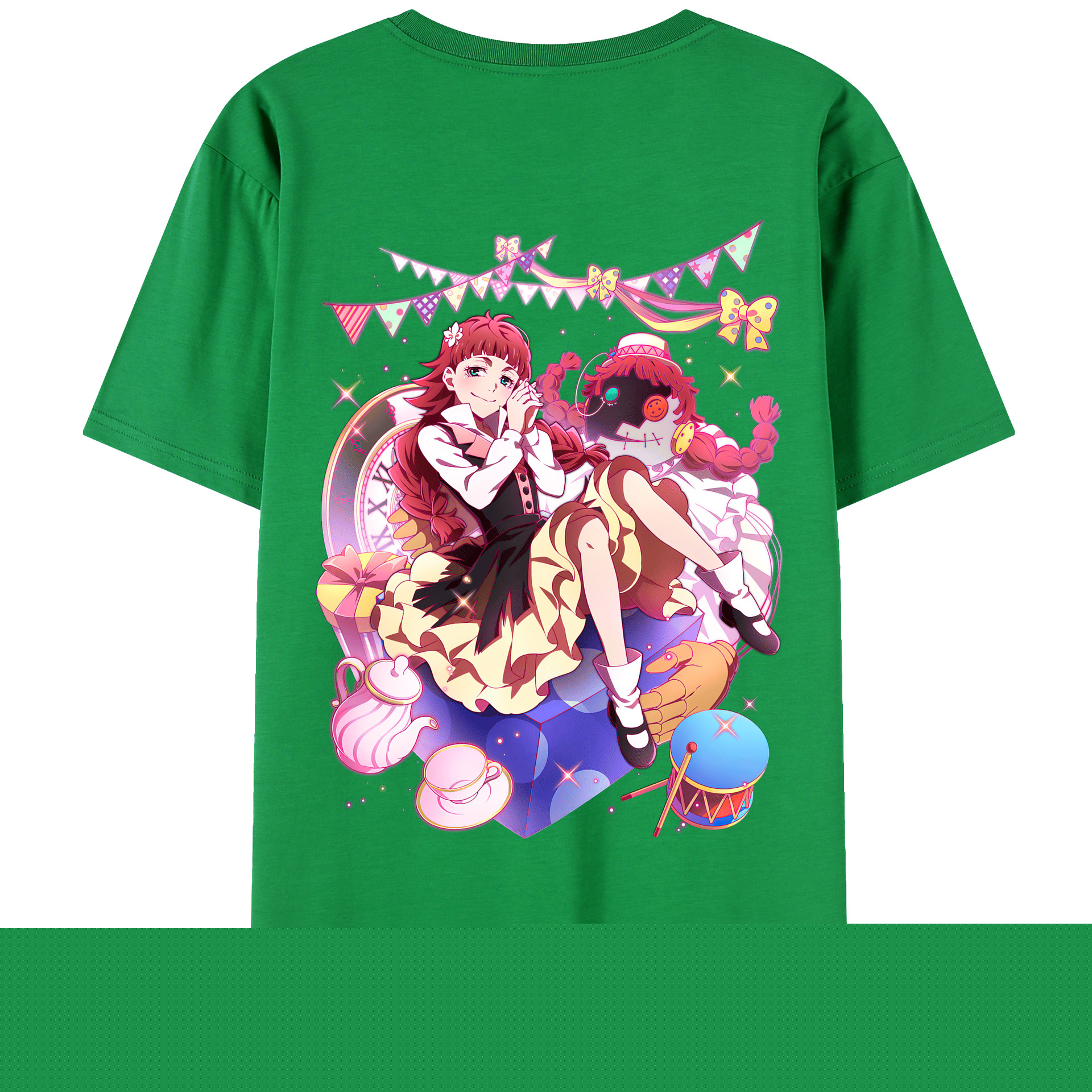 文豪ストレイドッグス Bungo Stray Dogs 綿100％ メンズ半袖Tシャツ（バックプリント） 通気性