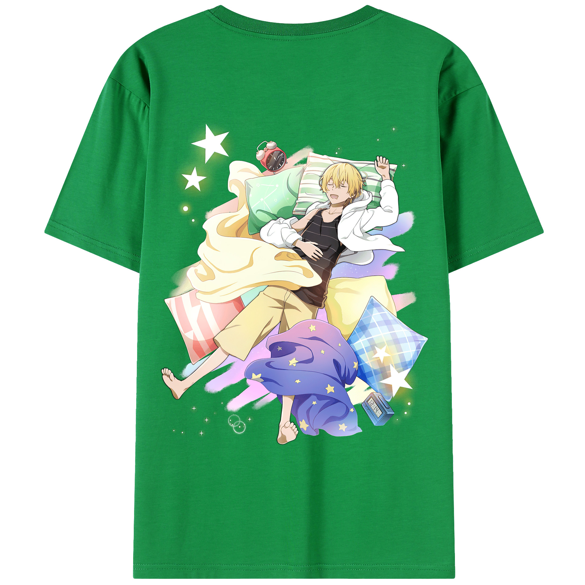 （画像用） 文豪ストレイドッグス Bungo Stray Dogs 綿100％ メンズ半袖Tシャツ（バックプリント） 通気性