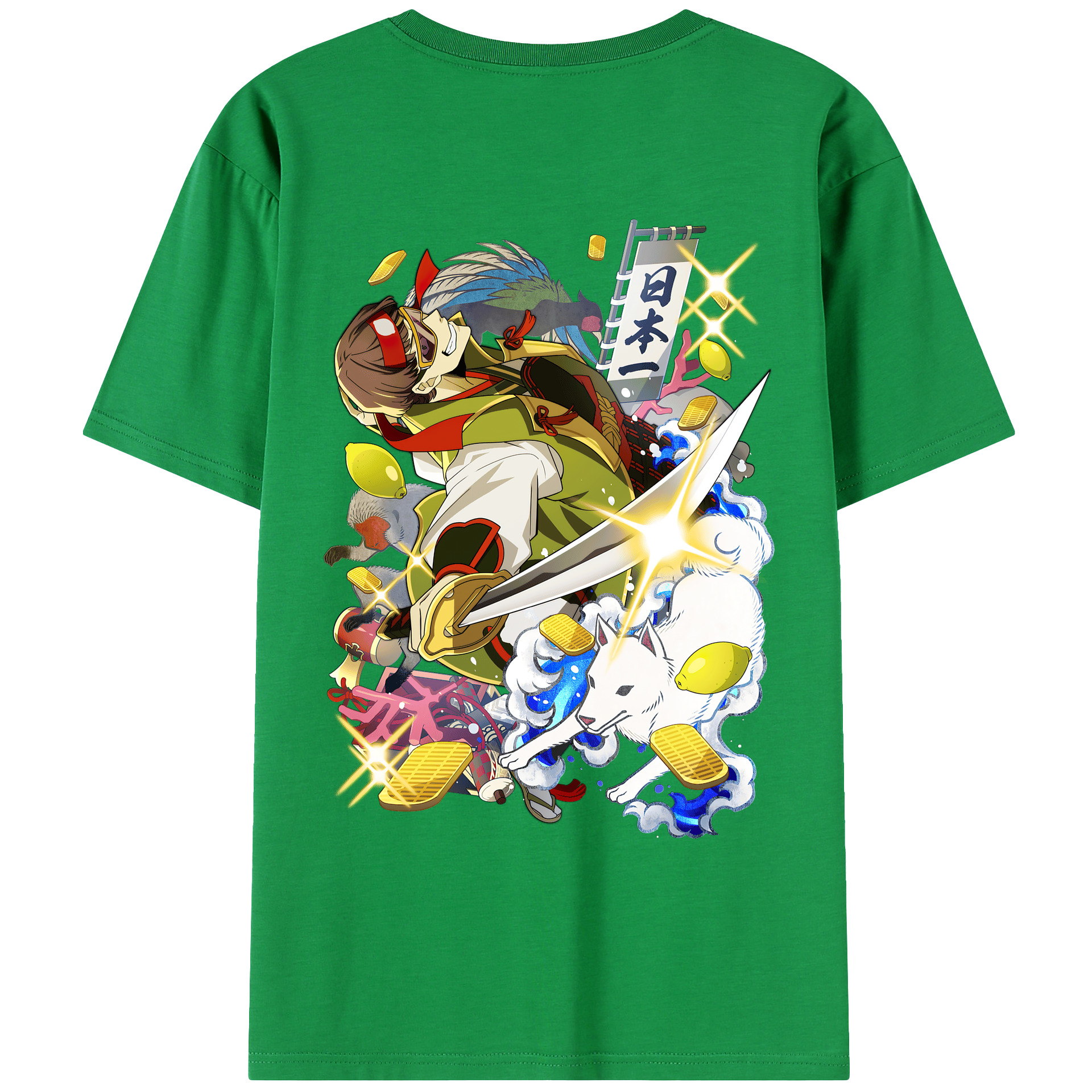 （画像用） 文豪ストレイドッグス Bungo Stray Dogs 綿100％ メンズ半袖Tシャツ（バックプリント） 通気性