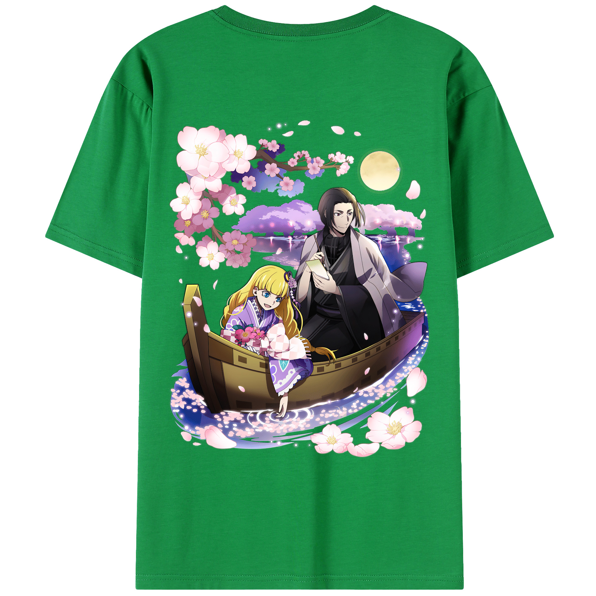 （画像用） 文豪ストレイドッグス Bungo Stray Dogs 綿100％ メンズ半袖Tシャツ（バックプリント） 通気性