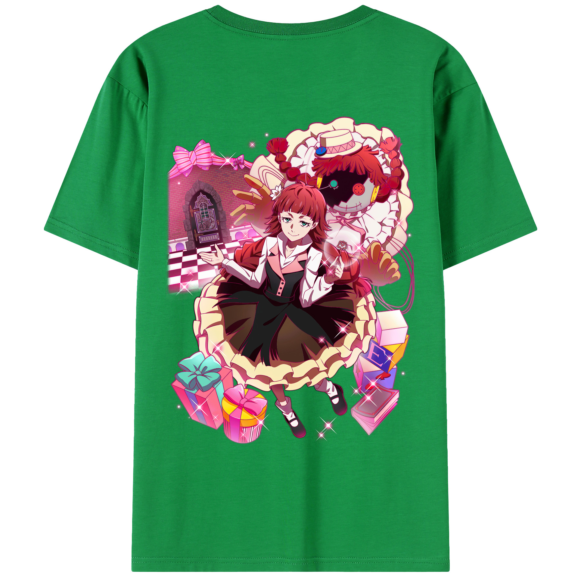（画像用） 文豪ストレイドッグス Bungo Stray Dogs 綿100％ メンズ半袖Tシャツ（バックプリント） 通気性