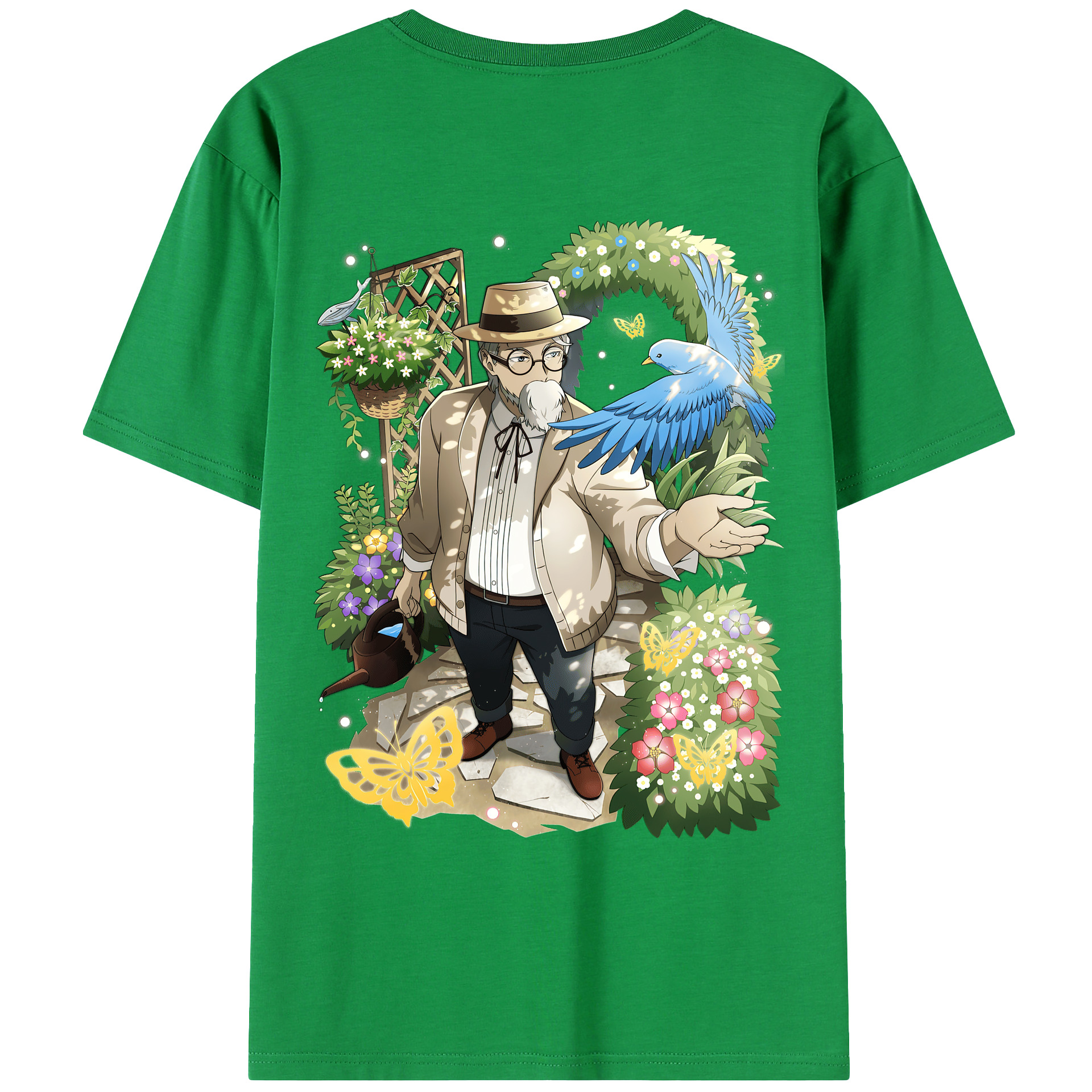 （画像用） 文豪ストレイドッグス Bungo Stray Dogs 綿100％ メンズ半袖Tシャツ（バックプリント） 通気性
