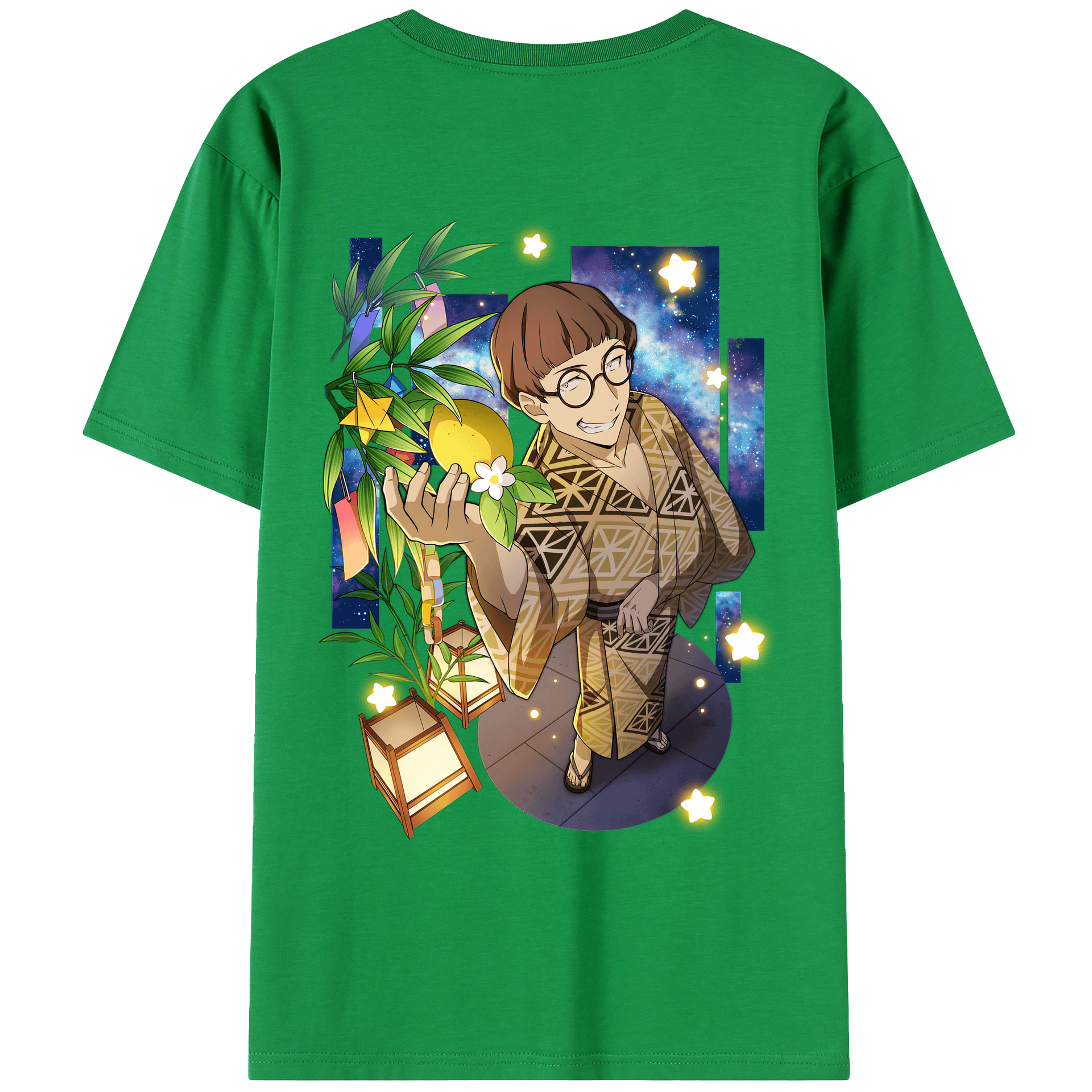 （画像用） 文豪ストレイドッグス Bungo Stray Dogs 綿100％ メンズ半袖Tシャツ（バックプリント） 通気性