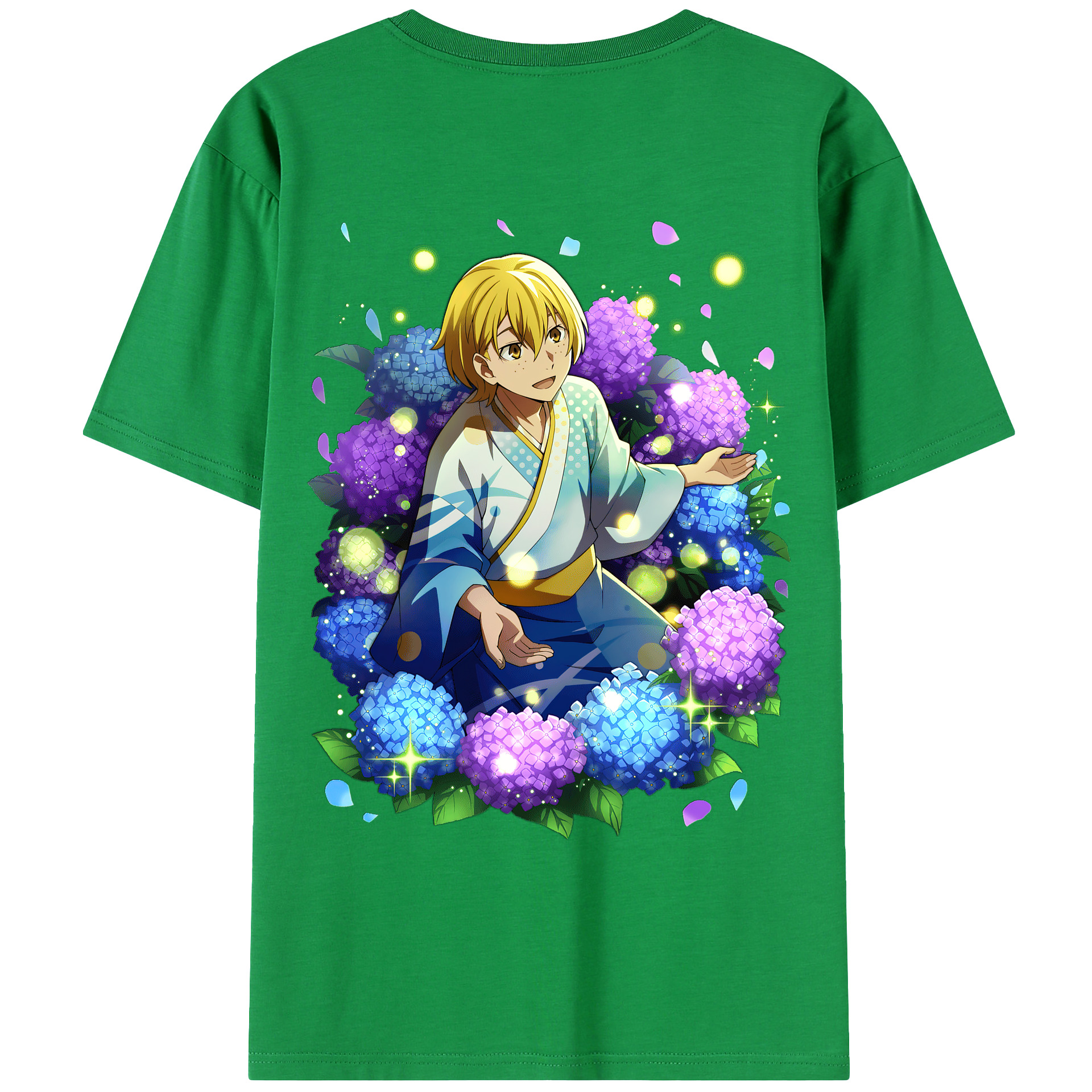 （画像用） 文豪ストレイドッグス Bungo Stray Dogs 綿100％ メンズ半袖Tシャツ（バックプリント） 通気性
