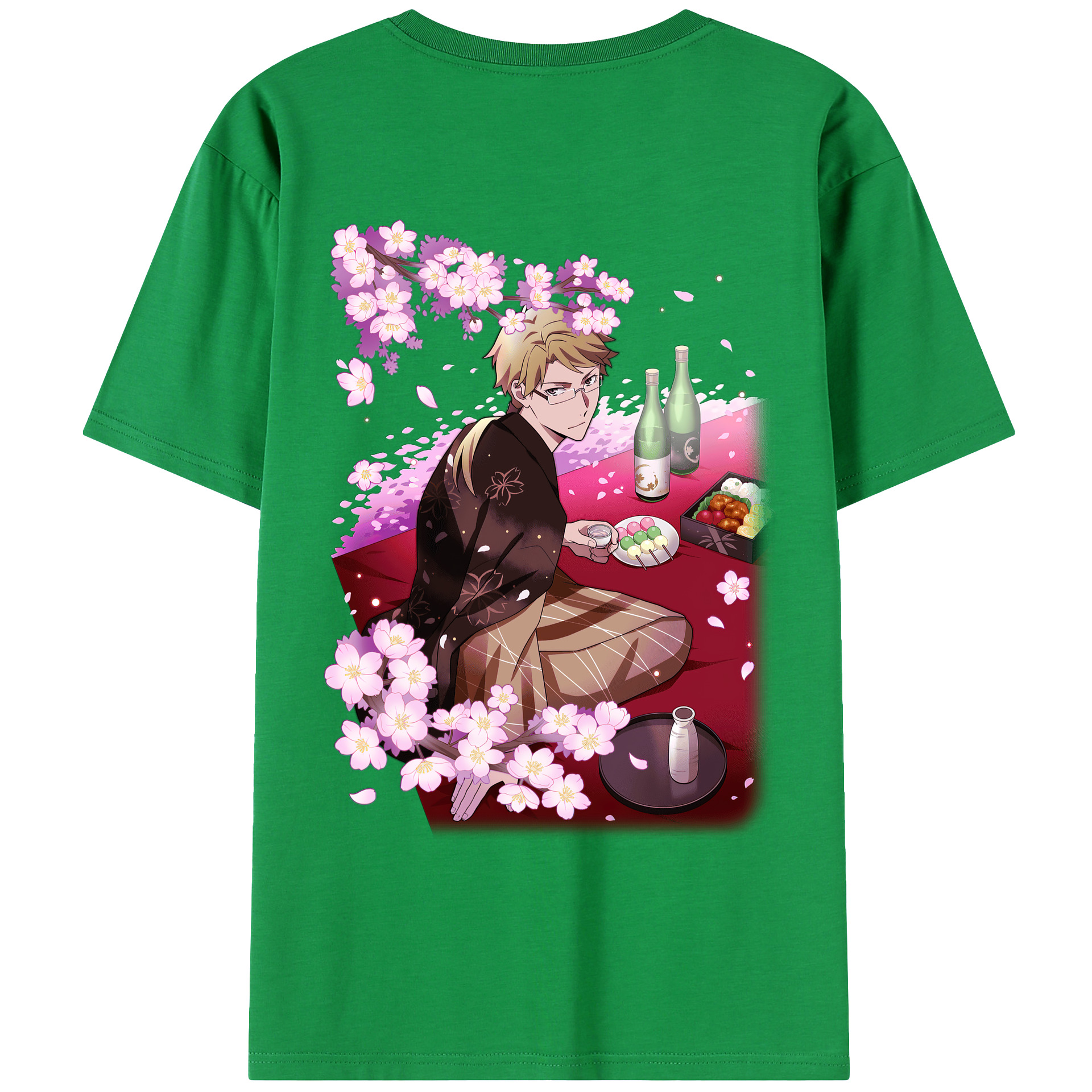 （画像用） 文豪ストレイドッグス Bungo Stray Dogs 綿100％ メンズ半袖Tシャツ（バックプリント） 通気性