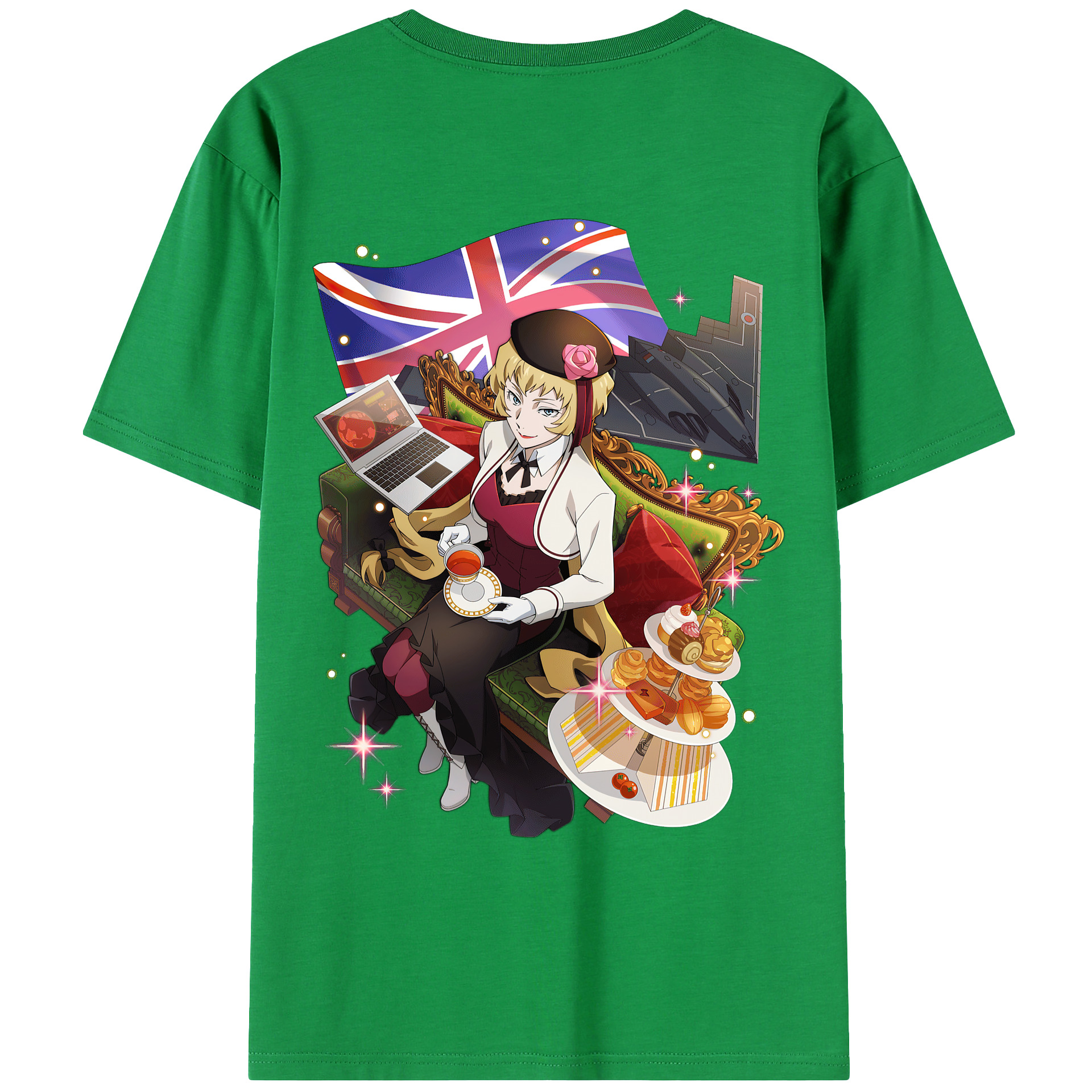 （画像用） 文豪ストレイドッグス Bungo Stray Dogs 綿100％ メンズ半袖Tシャツ（バックプリント） 通気性