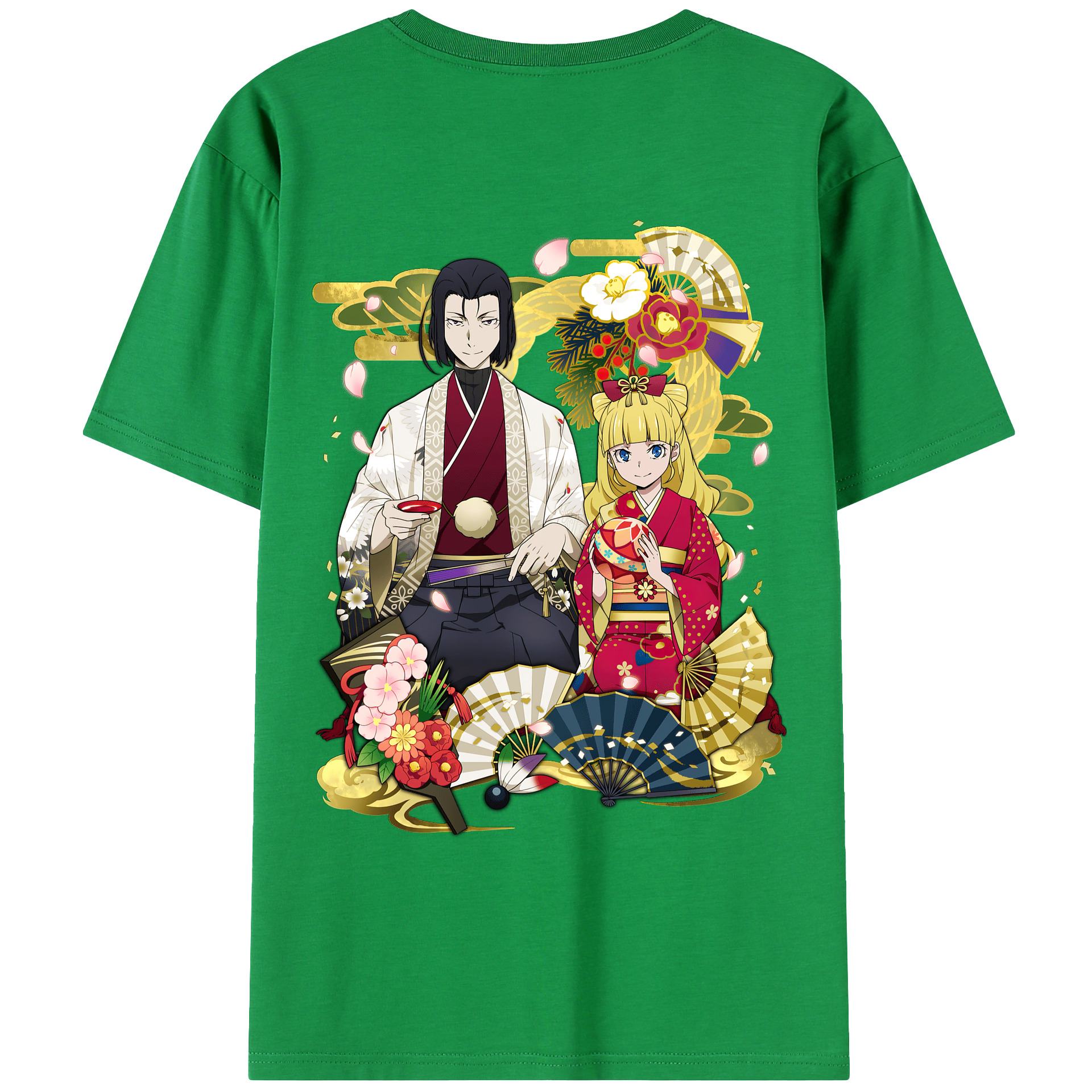 （画像用） 文豪ストレイドッグス Bungo Stray Dogs 綿100％ メンズ半袖Tシャツ（バックプリント） 通気性