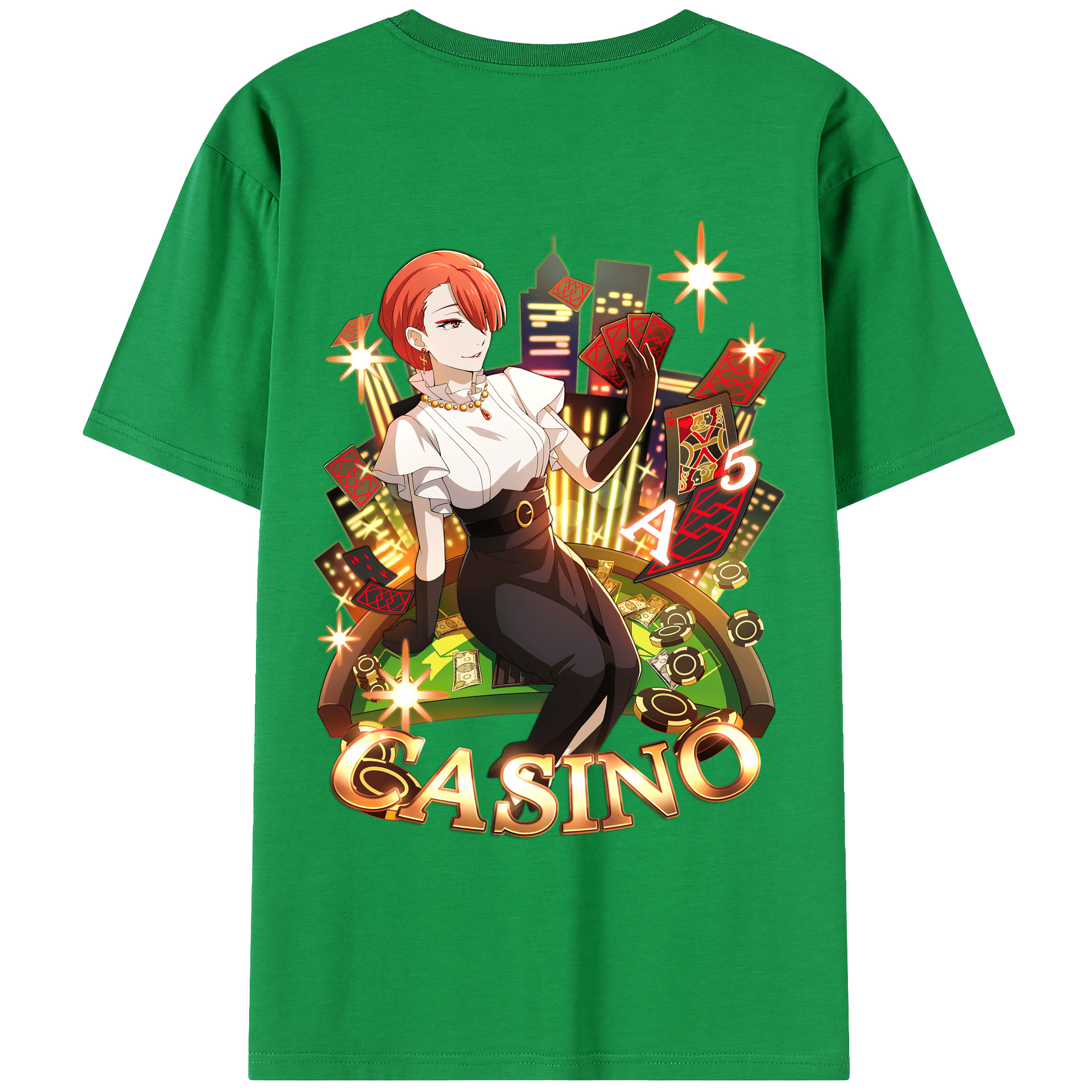 （画像用） 文豪ストレイドッグス Bungo Stray Dogs 綿100％ メンズ半袖Tシャツ（バックプリント） 通気性