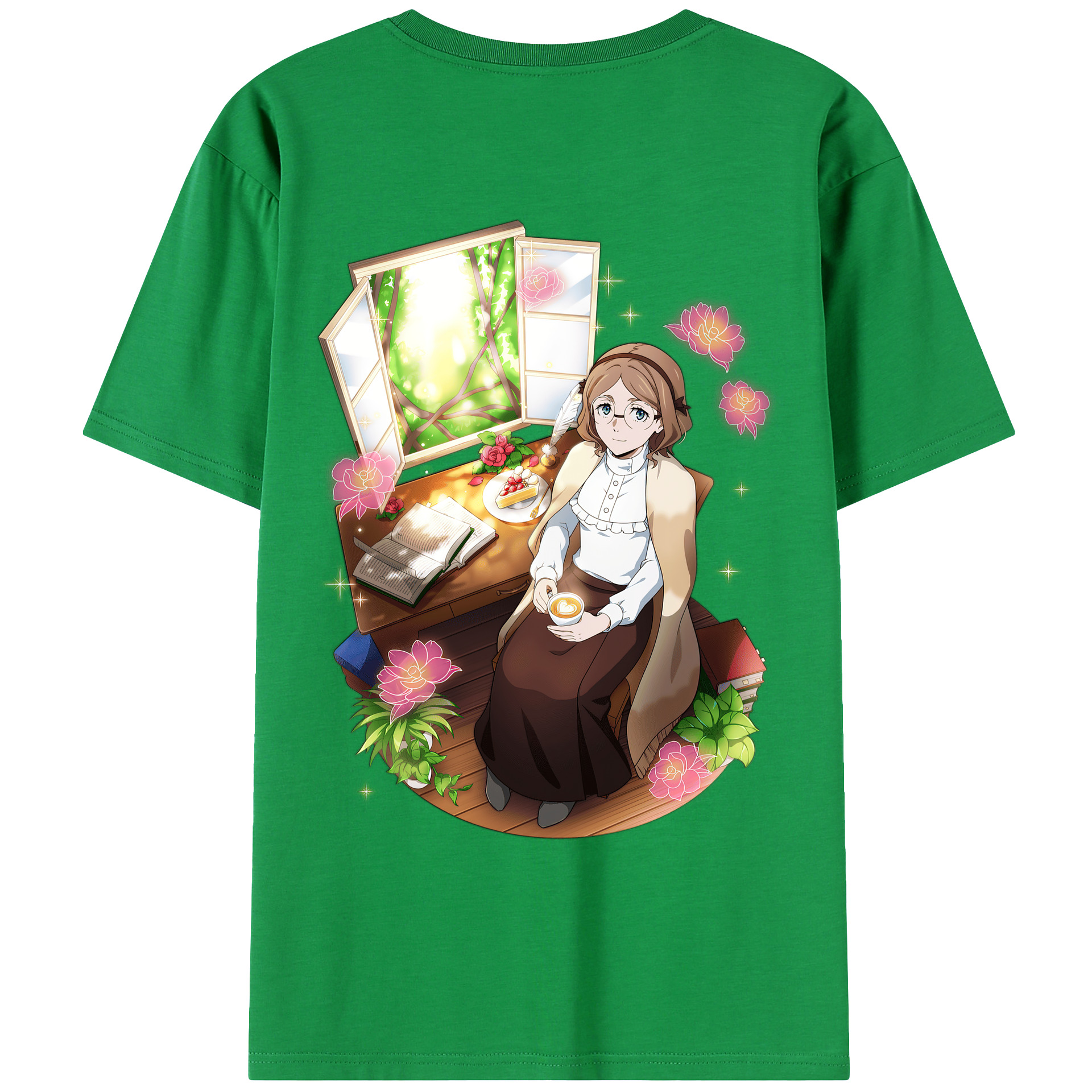 （画像用） 文豪ストレイドッグス Bungo Stray Dogs 綿100％ メンズ半袖Tシャツ（バックプリント） 通気性