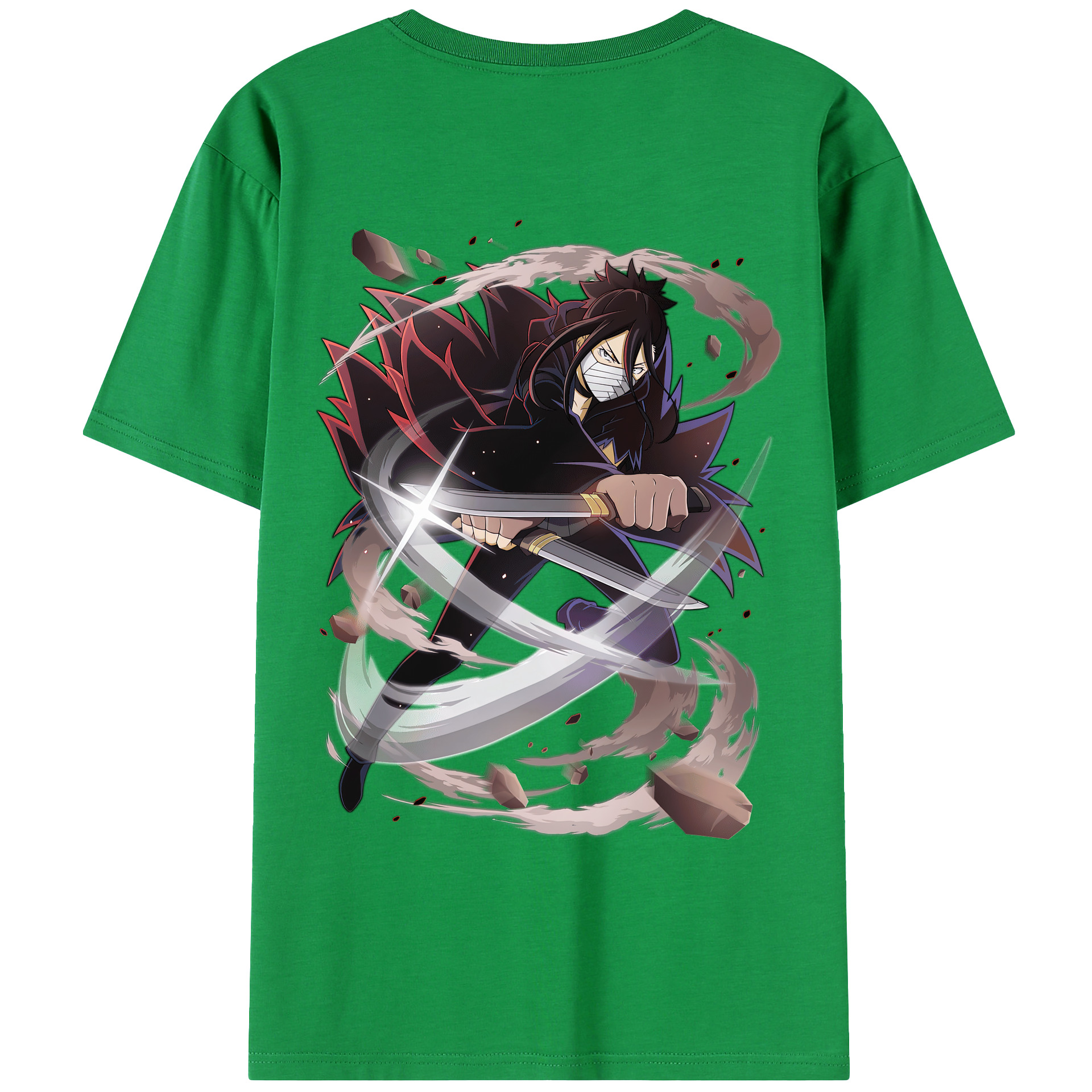 （画像用） 文豪ストレイドッグス Bungo Stray Dogs 綿100％ メンズ半袖Tシャツ（バックプリント） 通気性