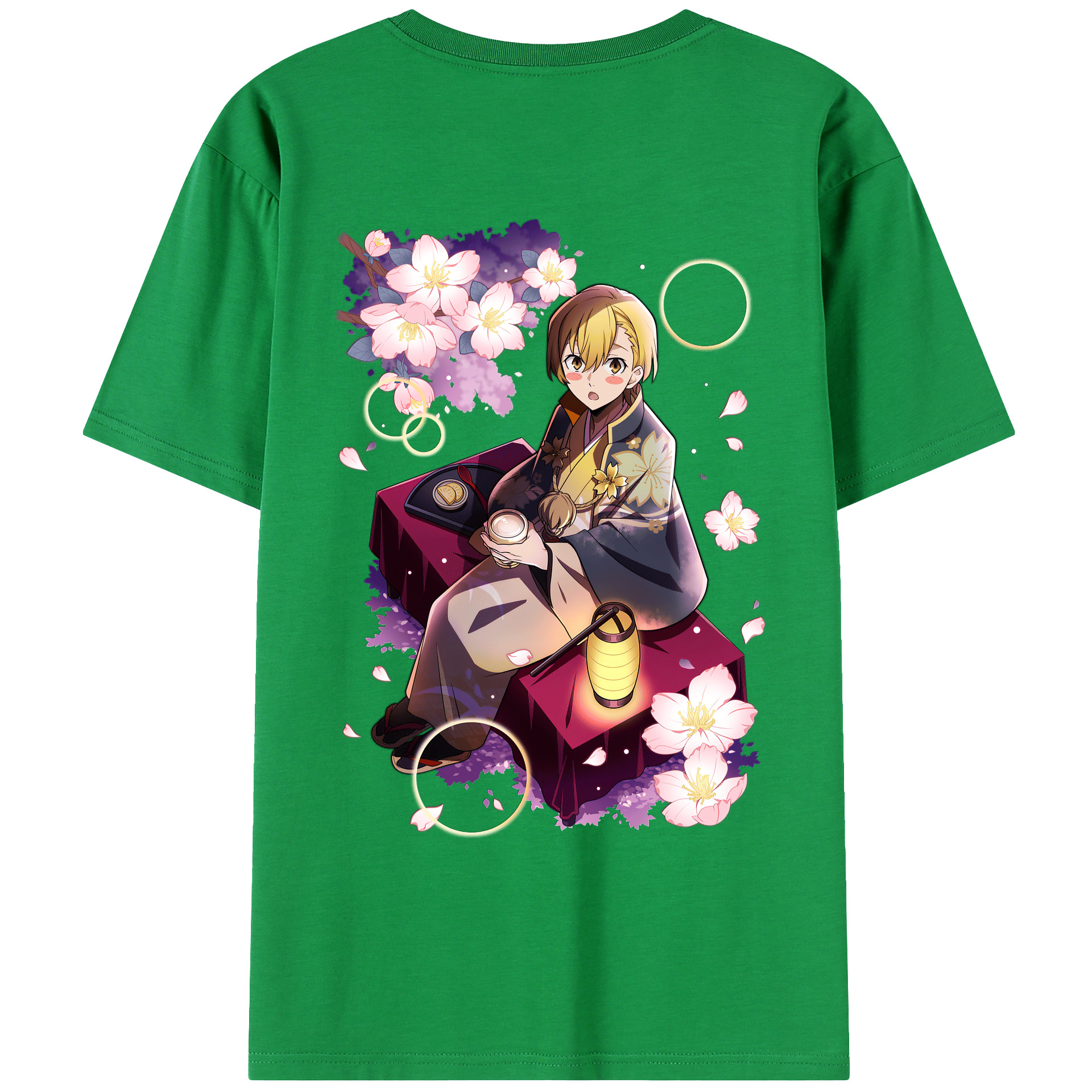 （画像用） 文豪ストレイドッグス Bungo Stray Dogs 綿100％ メンズ半袖Tシャツ（バックプリント） 通気性