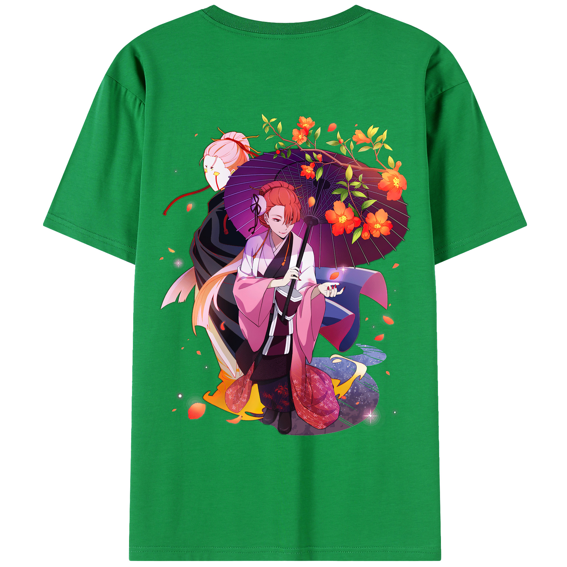 （画像用） 文豪ストレイドッグス Bungo Stray Dogs 綿100％ メンズ半袖Tシャツ（バックプリント） 通気性