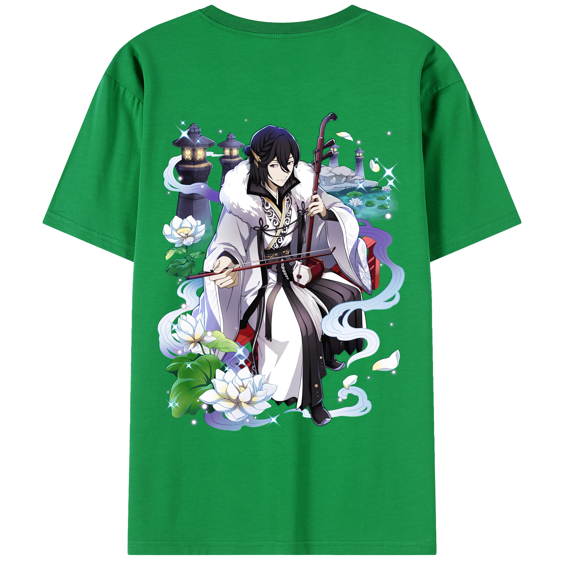 （画像用） 文豪ストレイドッグス Bungo Stray Dogs 綿100％ メンズ半袖Tシャツ（バックプリント） 通気性