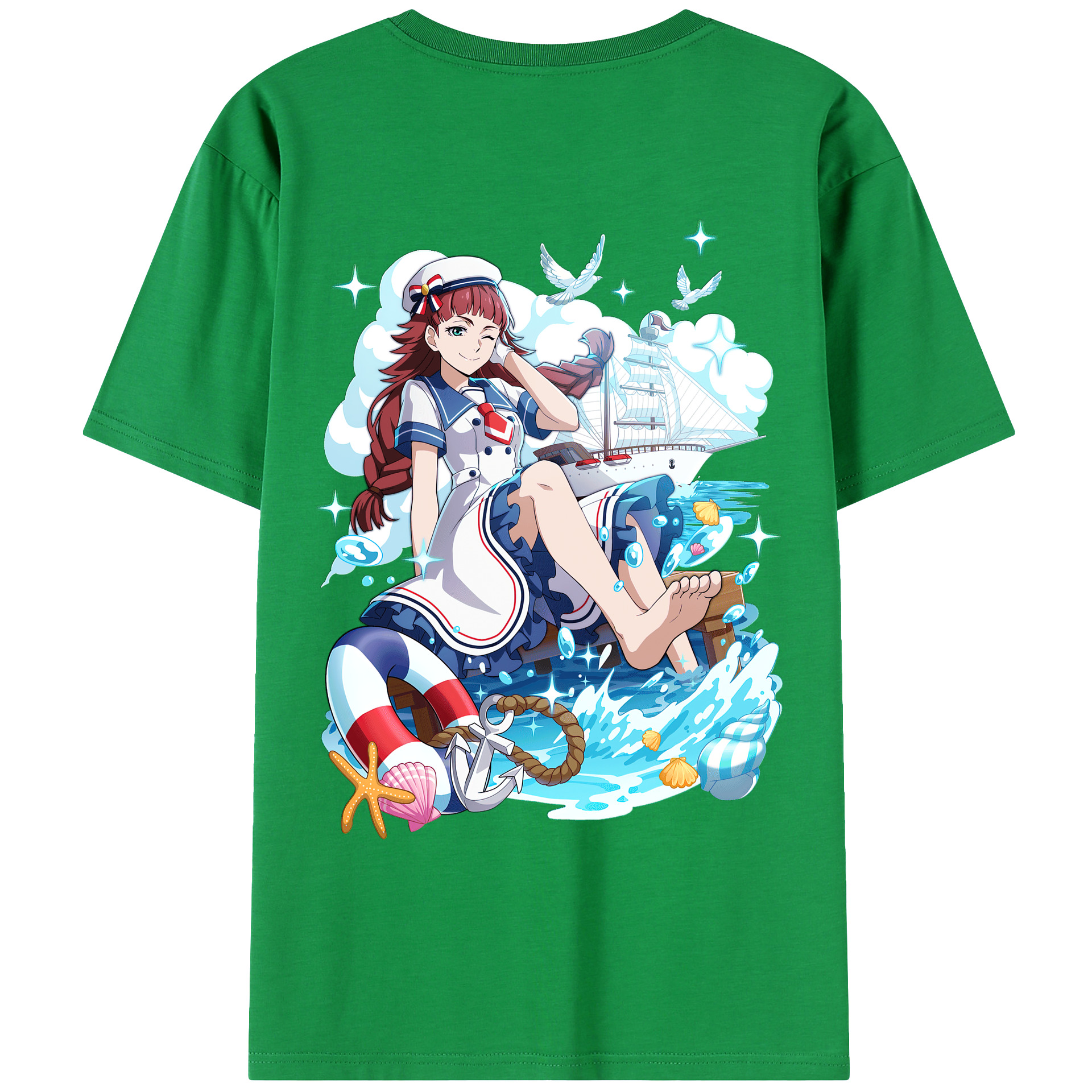 （画像用） 文豪ストレイドッグス Bungo Stray Dogs 綿100％ メンズ半袖Tシャツ（バックプリント） 通気性