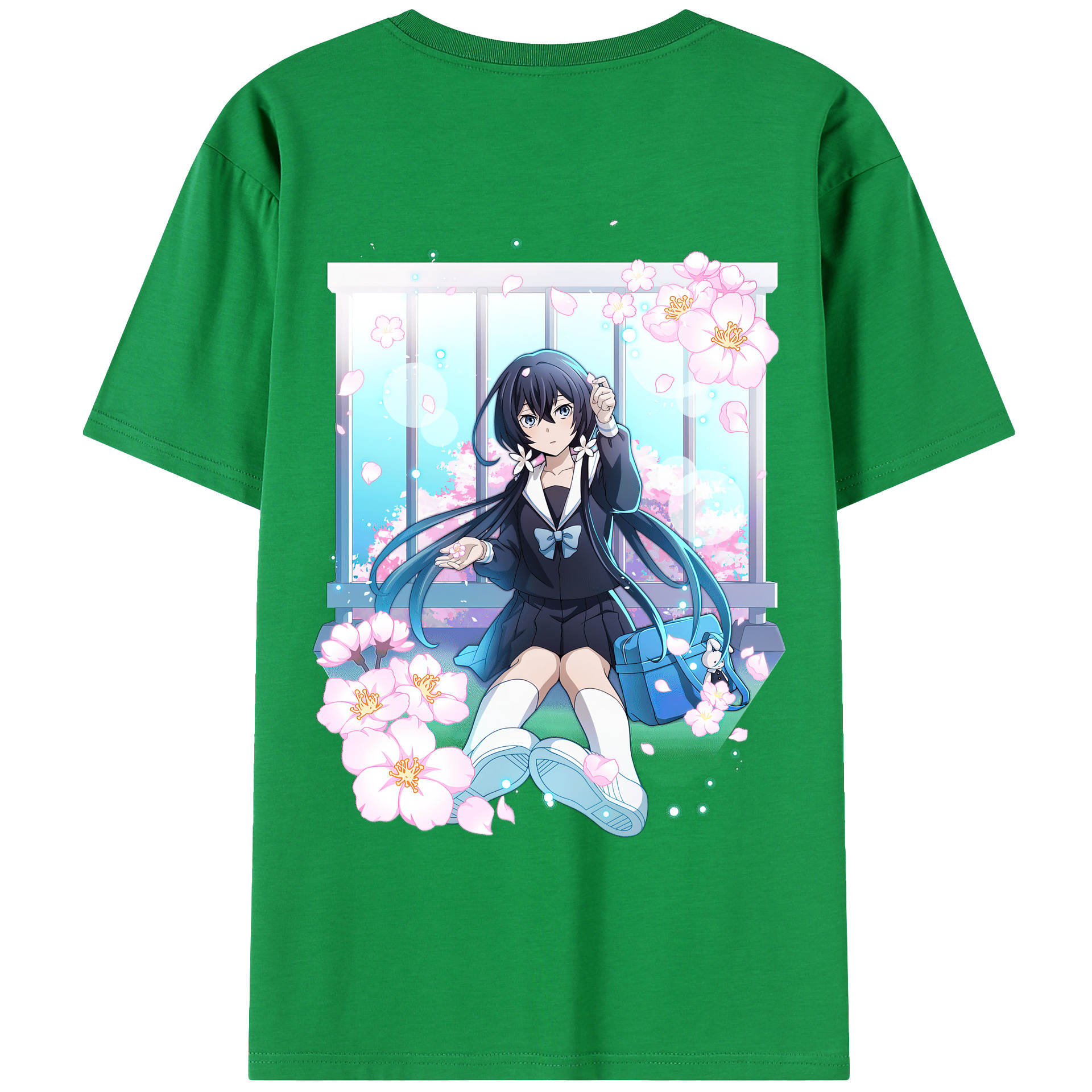 （画像用） 文豪ストレイドッグス Bungo Stray Dogs 綿100％ メンズ半袖Tシャツ（バックプリント） 通気性