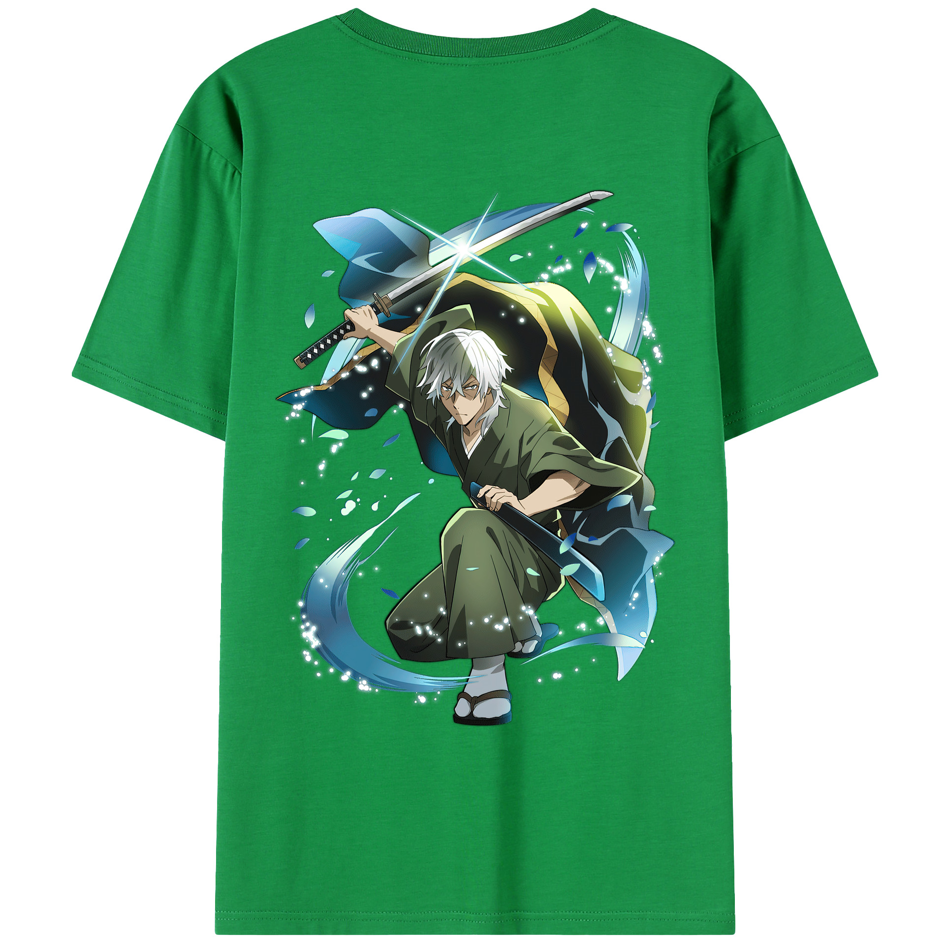 （画像用） 文豪ストレイドッグス Bungo Stray Dogs 綿100％ メンズ半袖Tシャツ（バックプリント） 通気性