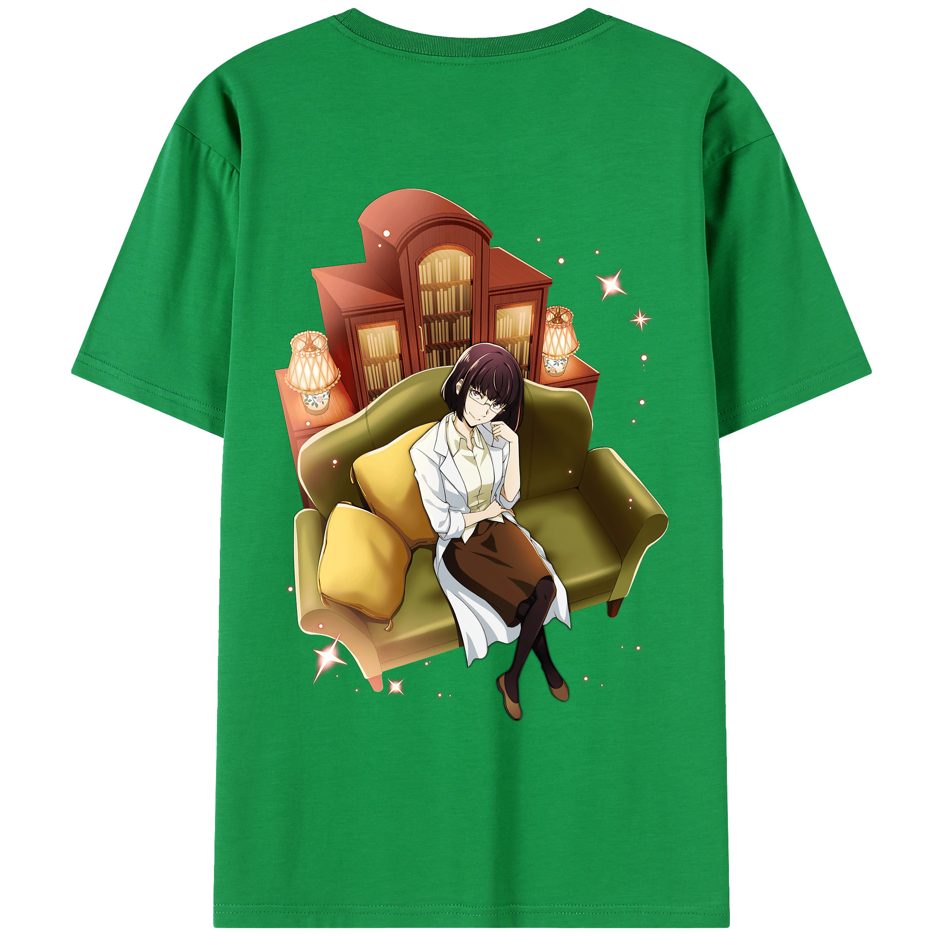（画像用） 文豪ストレイドッグス Bungo Stray Dogs 綿100％ メンズ半袖Tシャツ（バックプリント） 通気性