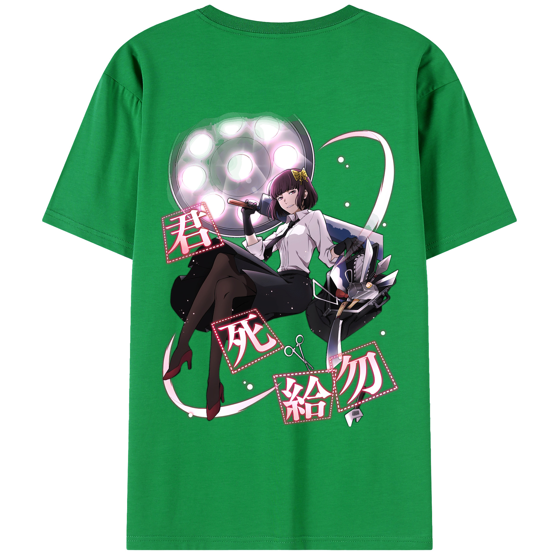（画像用） 文豪ストレイドッグス Bungo Stray Dogs 綿100％ メンズ半袖Tシャツ（バックプリント） 通気性