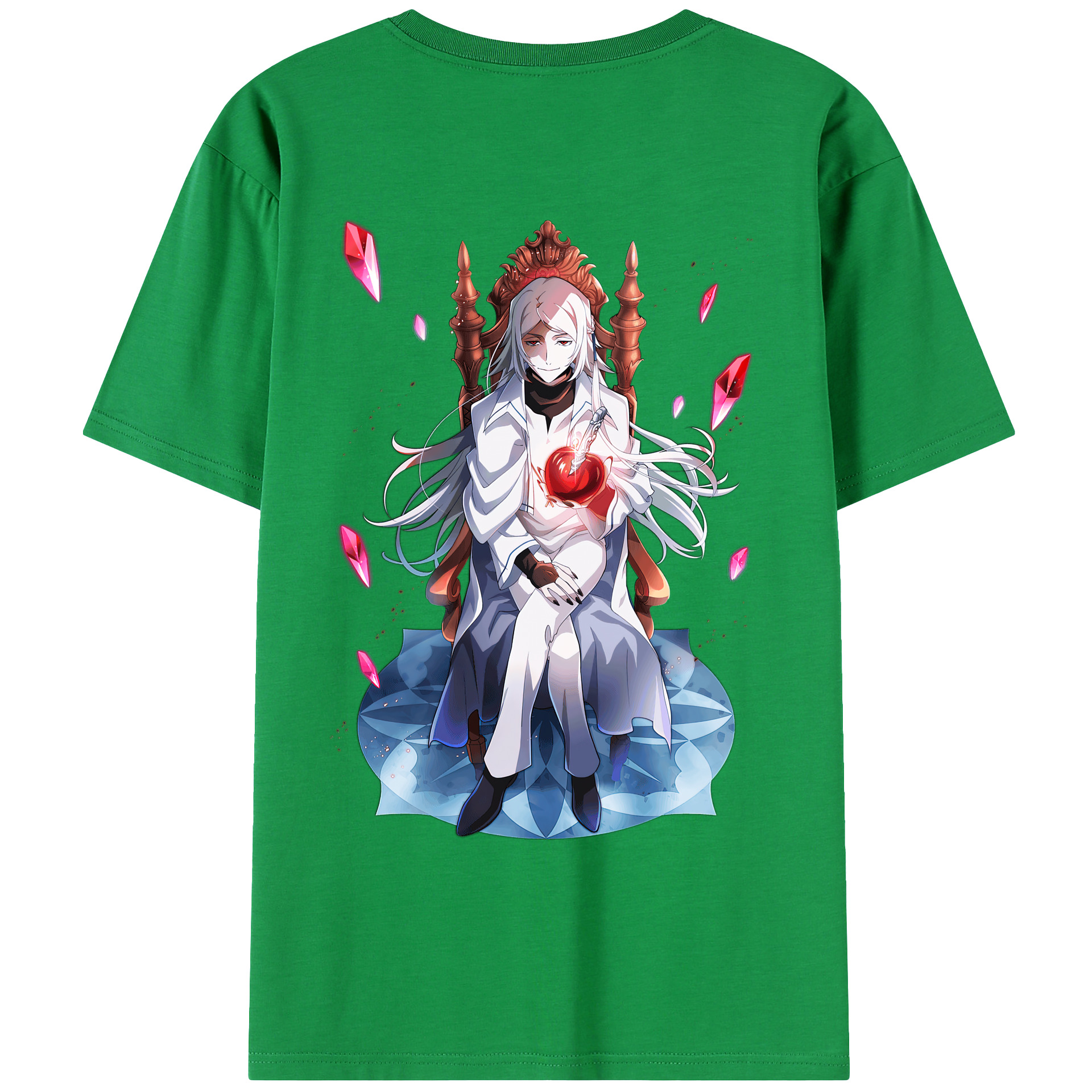 （画像用） 文豪ストレイドッグス Bungo Stray Dogs 綿100％ メンズ半袖Tシャツ（バックプリント） 通気性