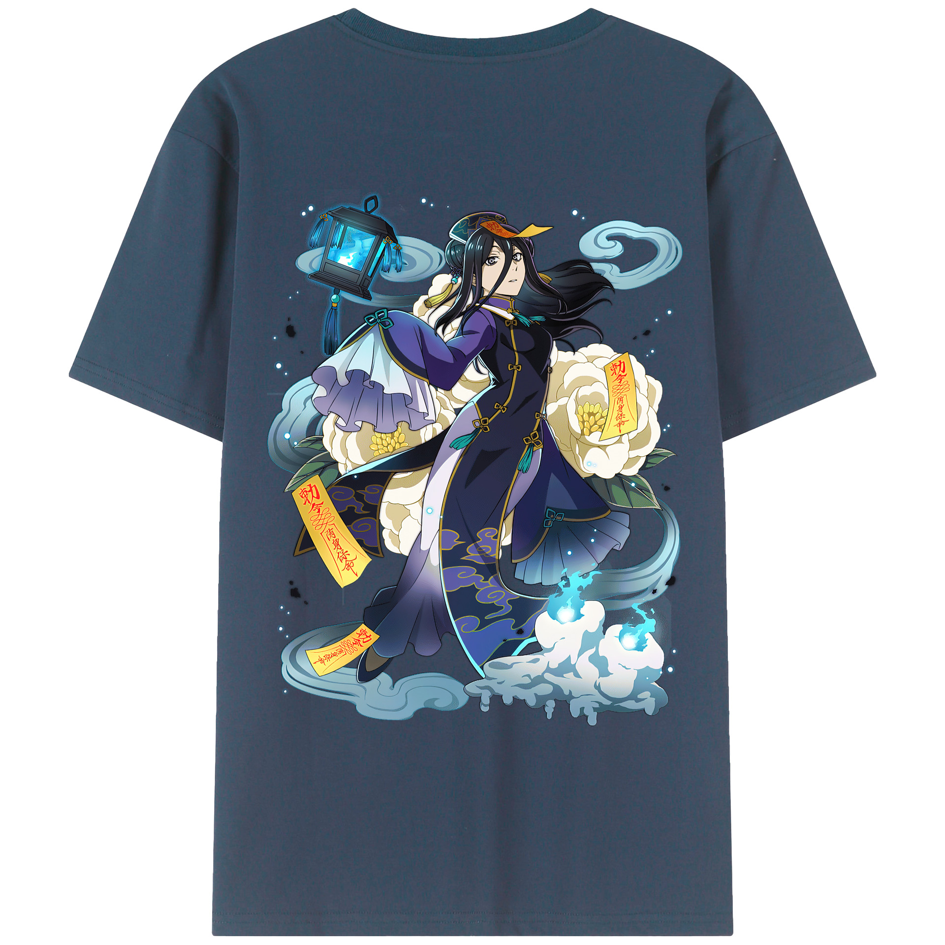 （画像用） 文豪ストレイドッグス Bungo Stray Dogs 綿100％ メンズ半袖Tシャツ（バックプリント） 通気性