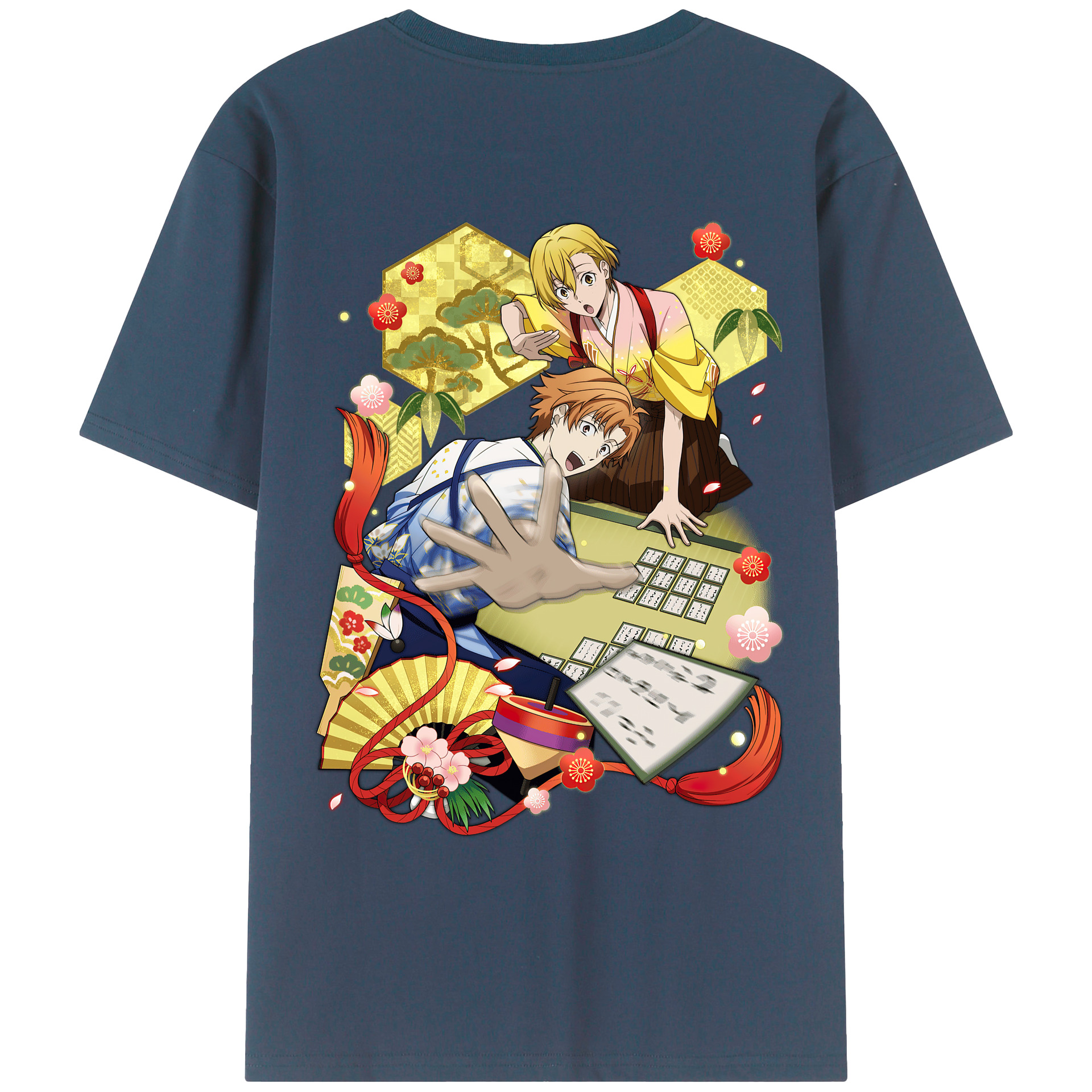 （画像用） 文豪ストレイドッグス Bungo Stray Dogs 綿100％ メンズ半袖Tシャツ（バックプリント） 通気性