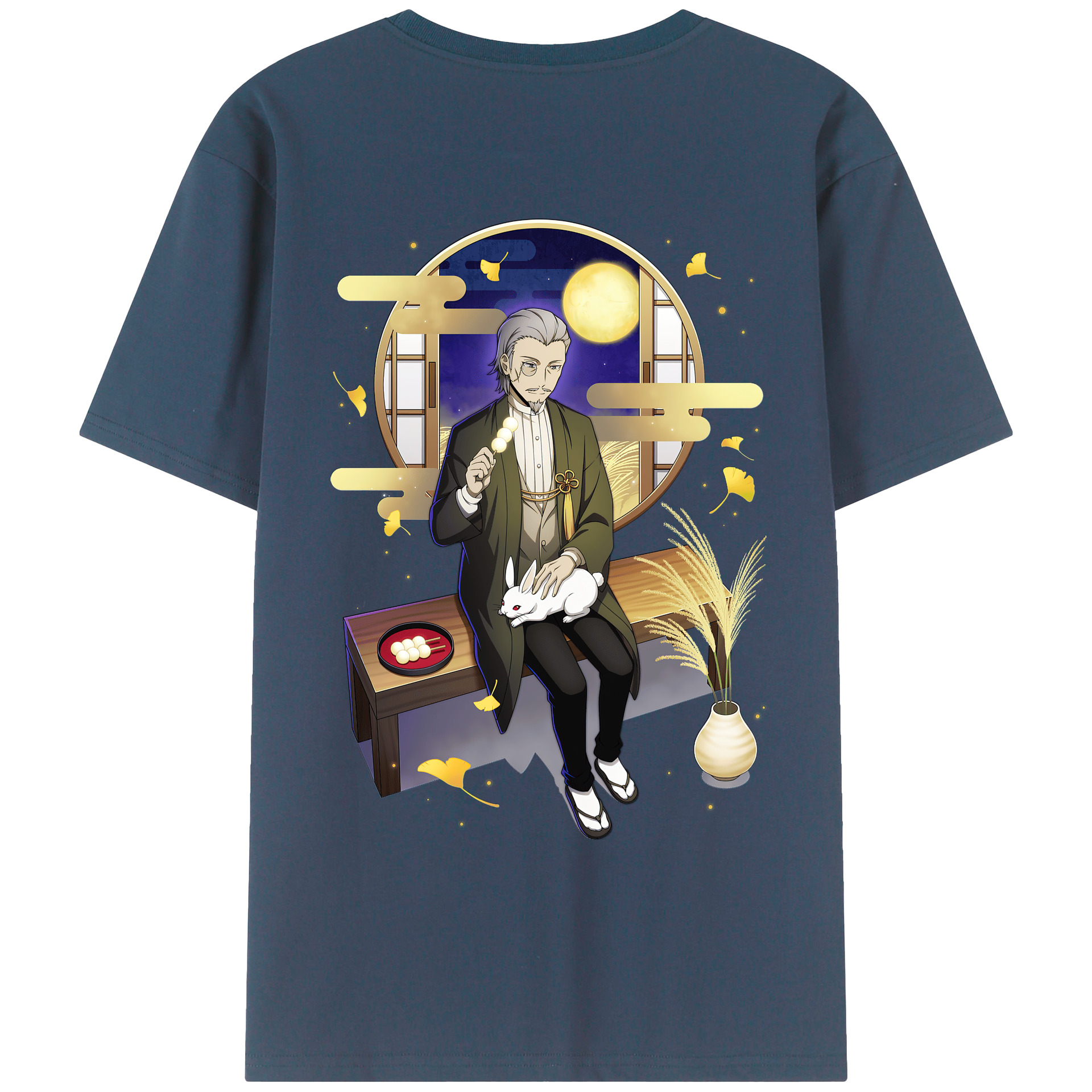 （画像用） 文豪ストレイドッグス Bungo Stray Dogs 綿100％ メンズ半袖Tシャツ（バックプリント） 通気性