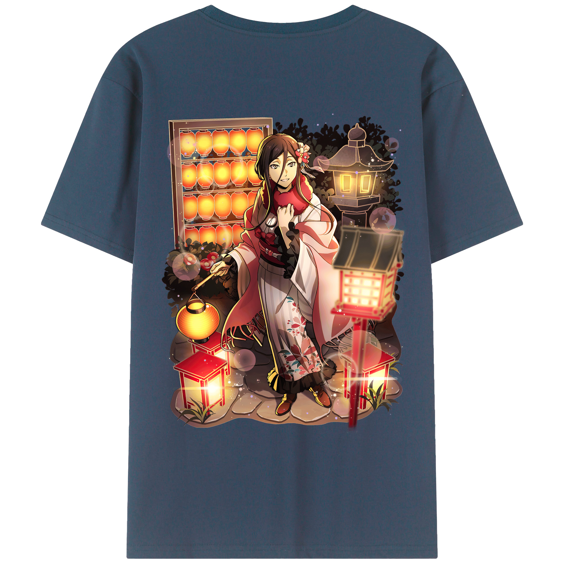 （画像用） 文豪ストレイドッグス Bungo Stray Dogs 綿100％ メンズ半袖Tシャツ（バックプリント） 通気性