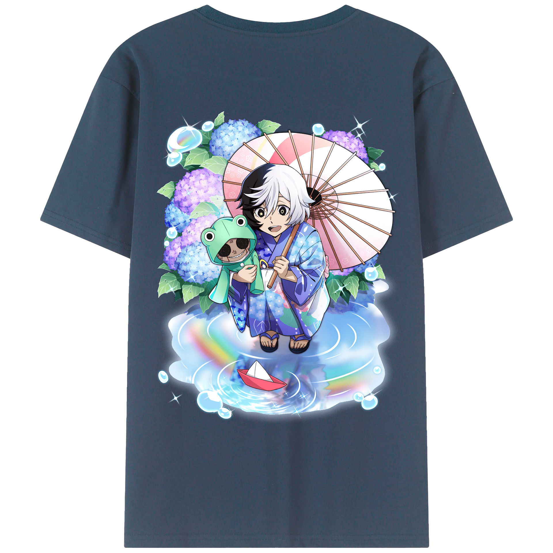 （画像用） 文豪ストレイドッグス Bungo Stray Dogs 綿100％ メンズ半袖Tシャツ（バックプリント） 通気性