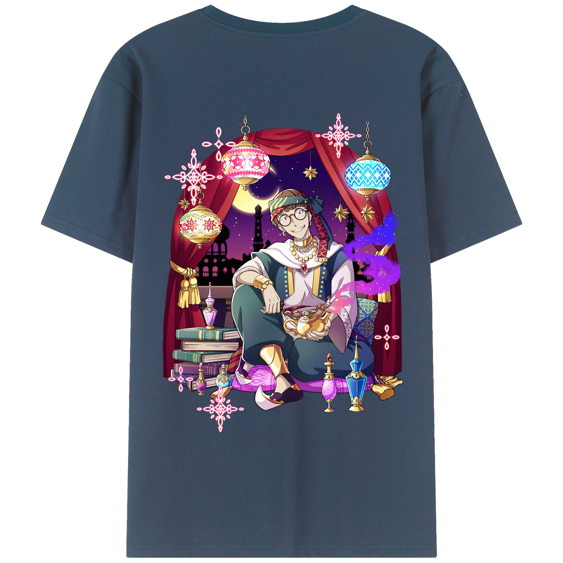 （画像用） 文豪ストレイドッグス Bungo Stray Dogs 綿100％ メンズ半袖Tシャツ（バックプリント） 通気性