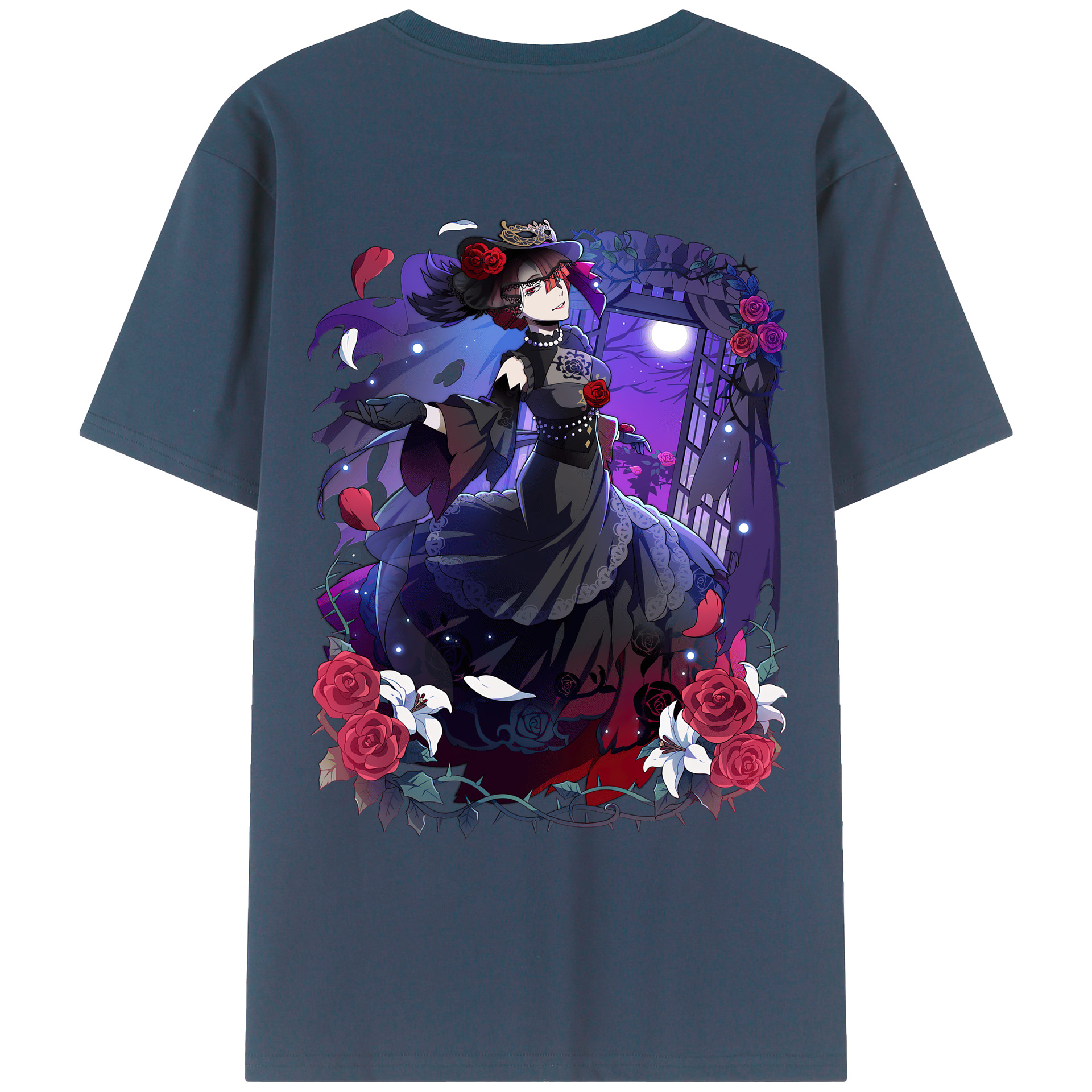 （画像用） 文豪ストレイドッグス Bungo Stray Dogs 綿100％ メンズ半袖Tシャツ（バックプリント） 通気性