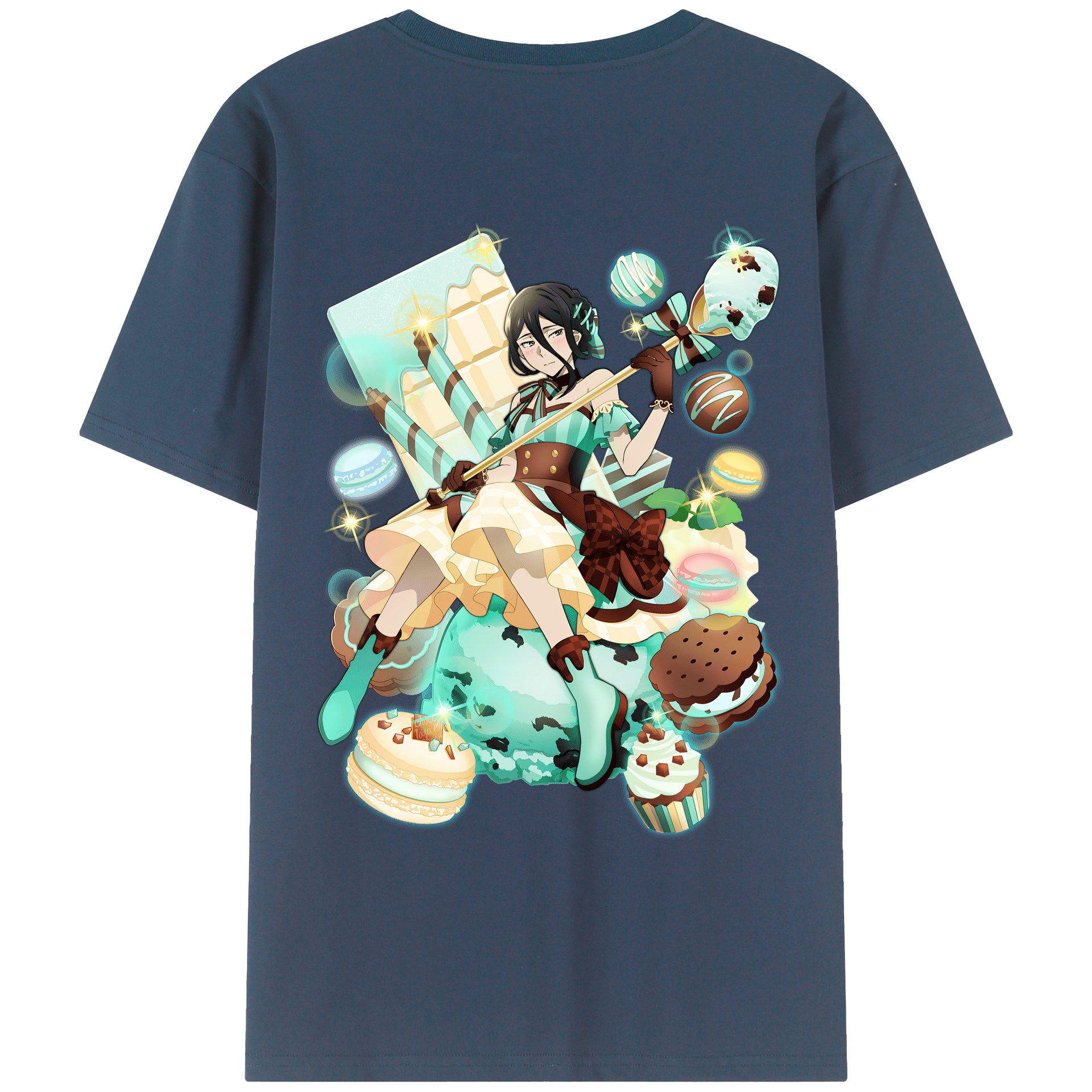 （画像用） 文豪ストレイドッグス Bungo Stray Dogs 綿100％ メンズ半袖Tシャツ（バックプリント） 通気性