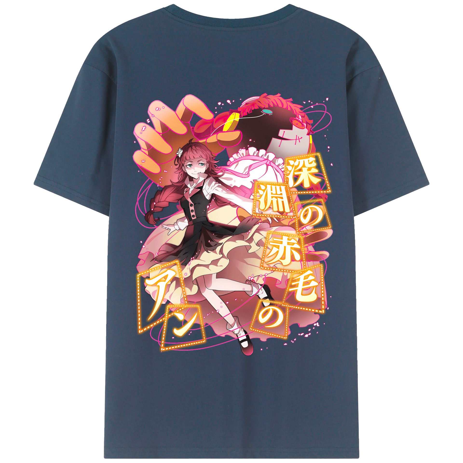 （画像用） 文豪ストレイドッグス Bungo Stray Dogs 綿100％ メンズ半袖Tシャツ（バックプリント） 通気性