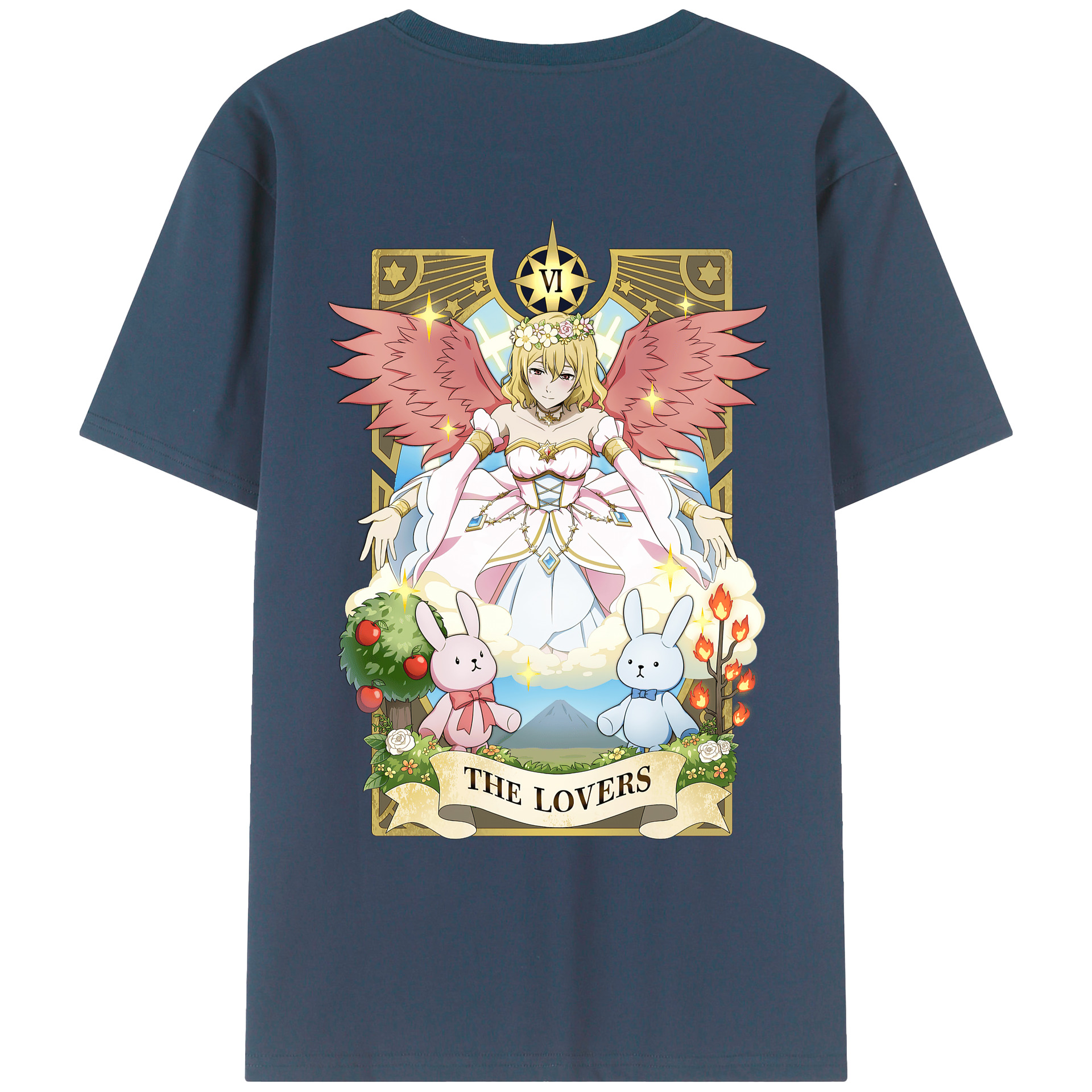 （画像用） 文豪ストレイドッグス Bungo Stray Dogs 綿100％ メンズ半袖Tシャツ（バックプリント） 通気性