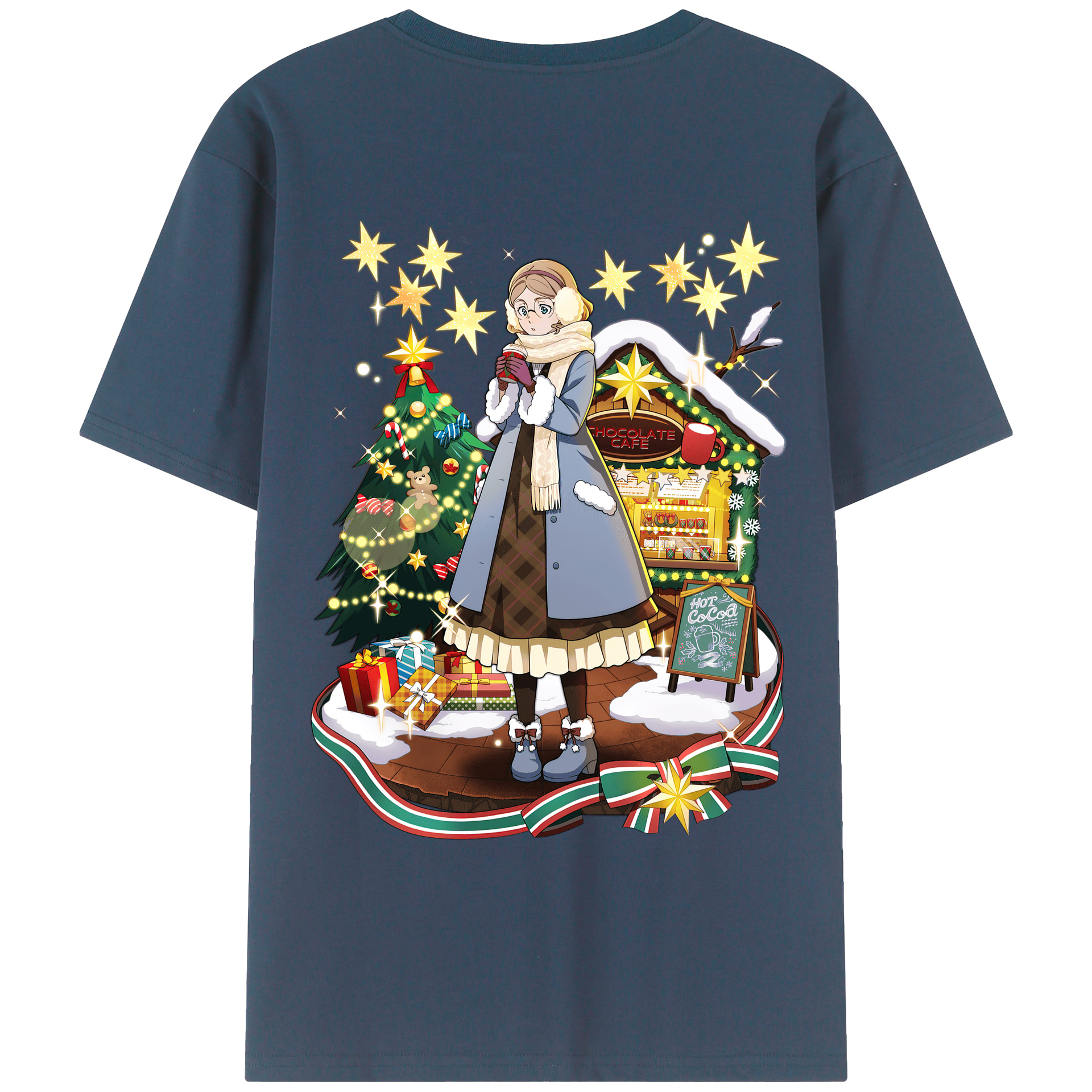 （画像用） 文豪ストレイドッグス Bungo Stray Dogs 綿100％ メンズ半袖Tシャツ（バックプリント） 通気性