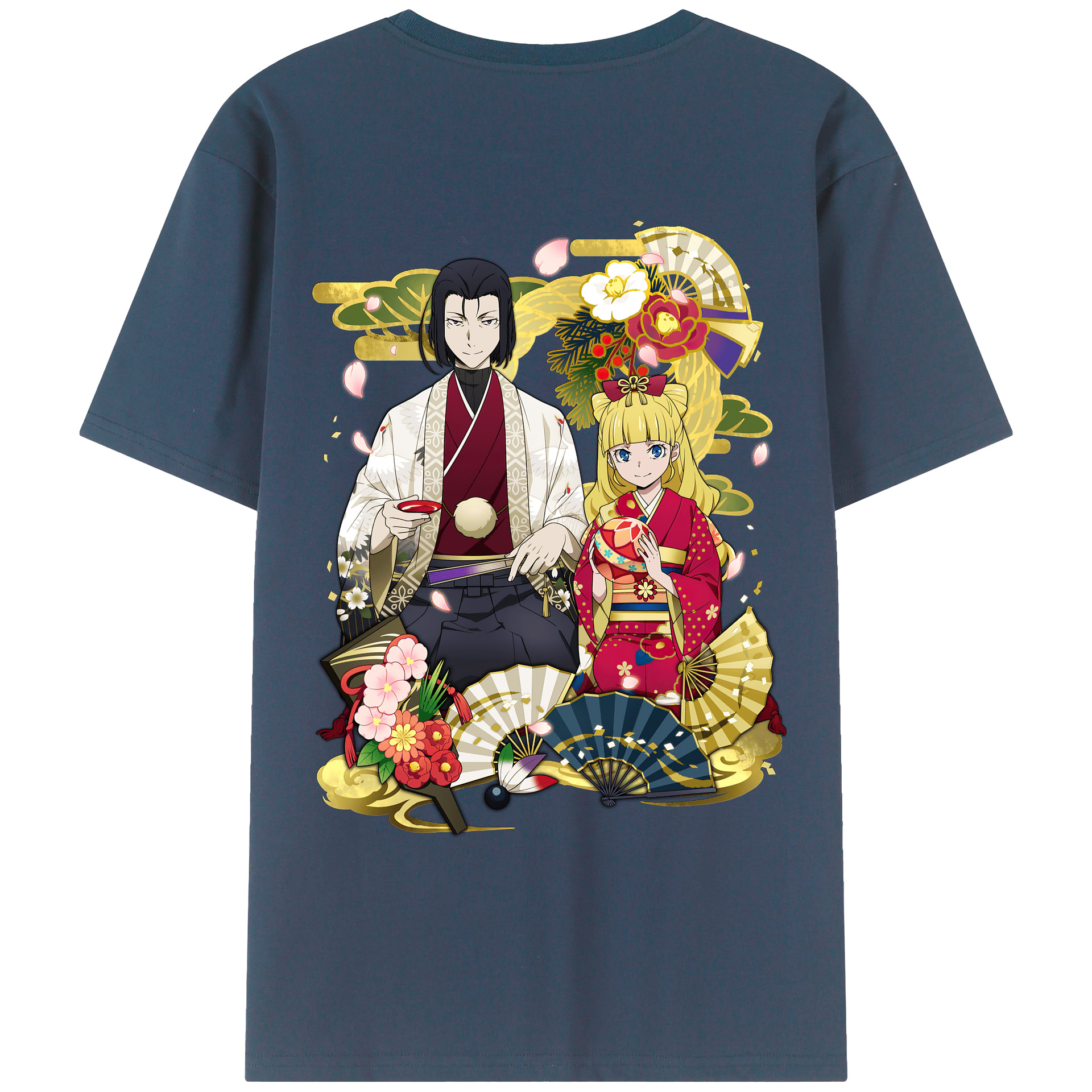 （画像用） 文豪ストレイドッグス Bungo Stray Dogs 綿100％ メンズ半袖Tシャツ（バックプリント） 通気性