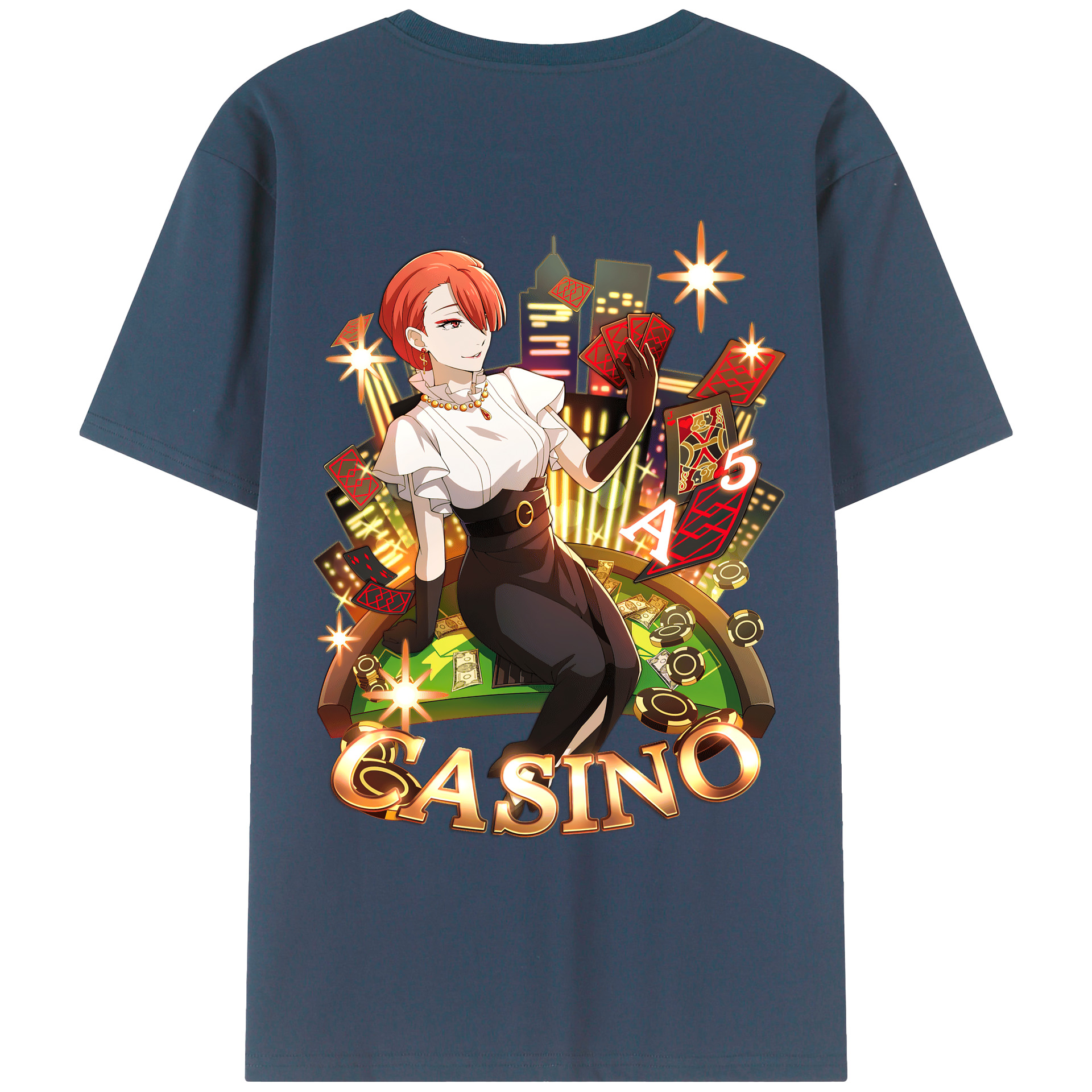 （画像用） 文豪ストレイドッグス Bungo Stray Dogs 綿100％ メンズ半袖Tシャツ（バックプリント） 通気性