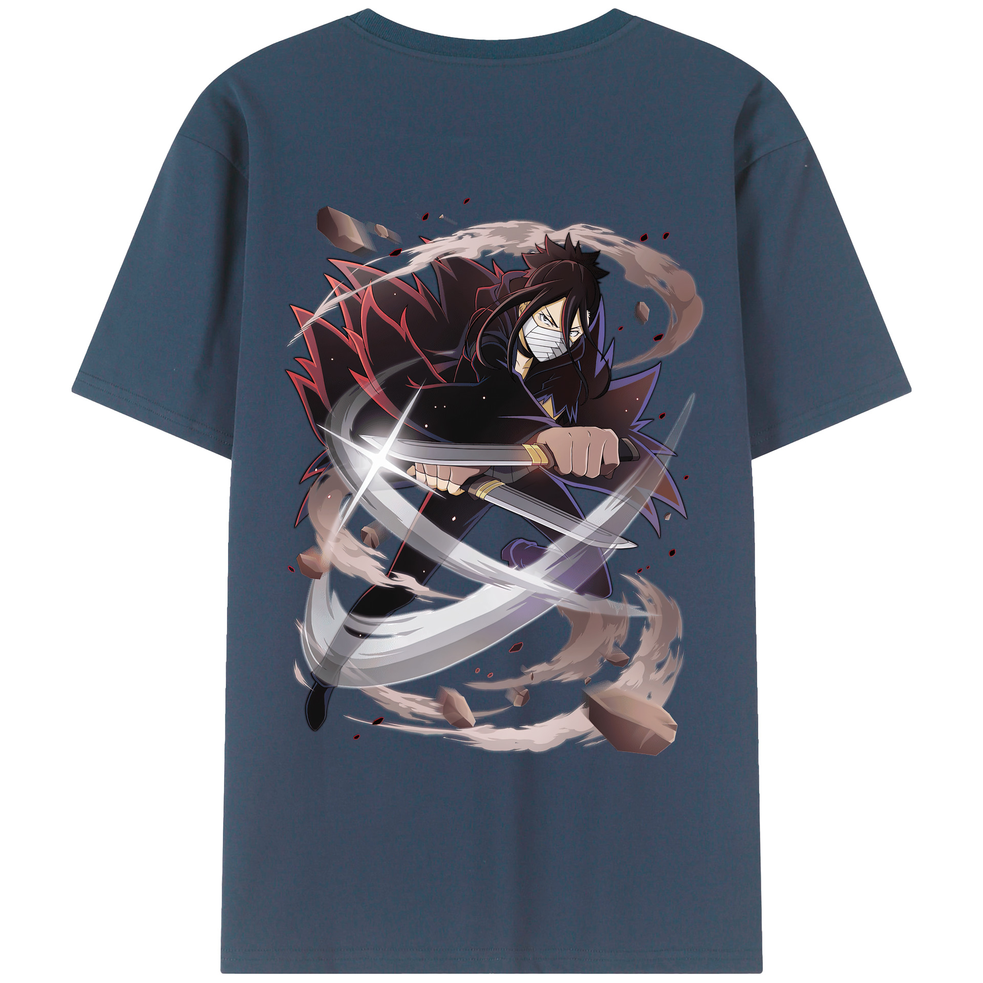 （画像用） 文豪ストレイドッグス Bungo Stray Dogs 綿100％ メンズ半袖Tシャツ（バックプリント） 通気性