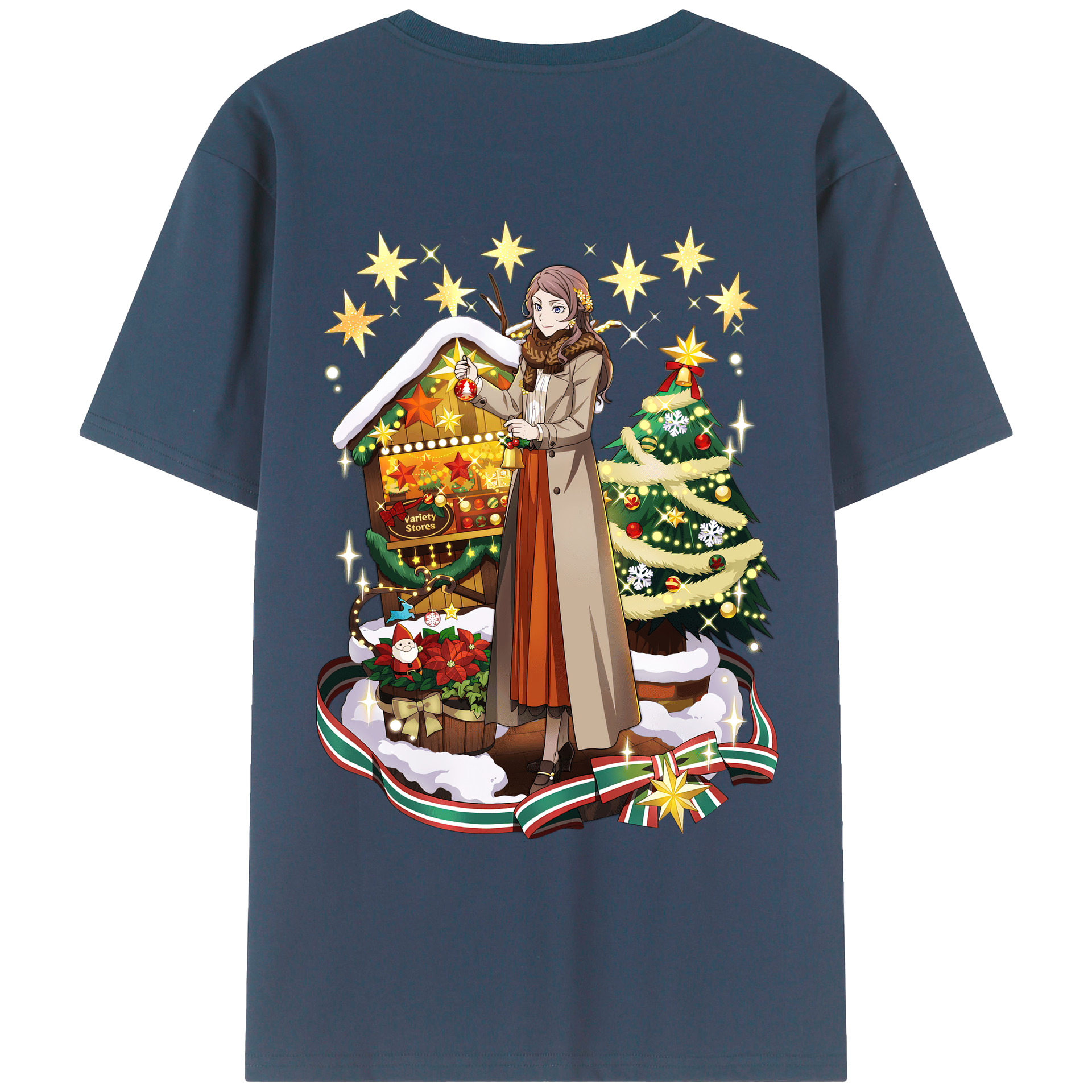 （画像用） 文豪ストレイドッグス Bungo Stray Dogs 綿100％ メンズ半袖Tシャツ（バックプリント） 通気性