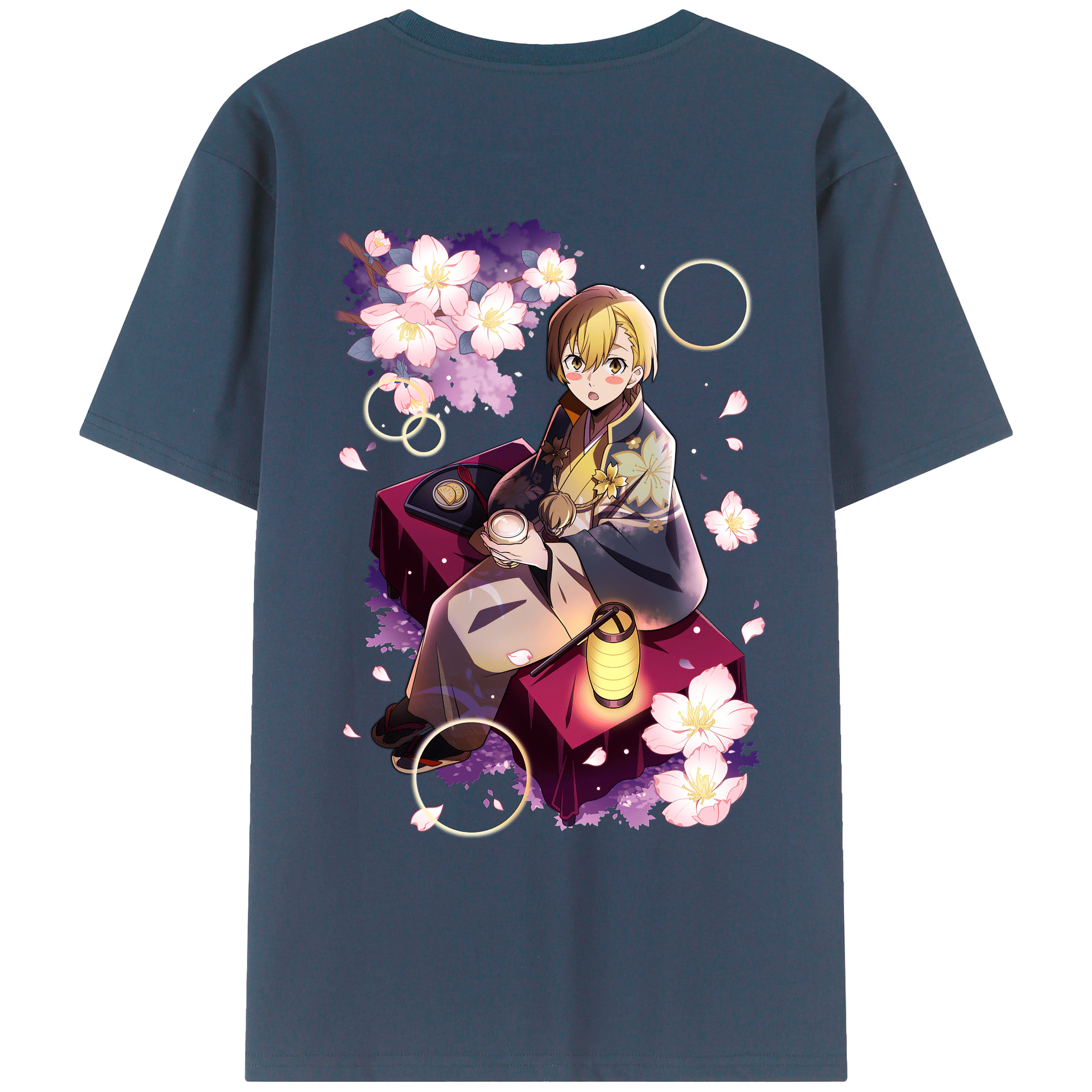 （画像用） 文豪ストレイドッグス Bungo Stray Dogs 綿100％ メンズ半袖Tシャツ（バックプリント） 通気性