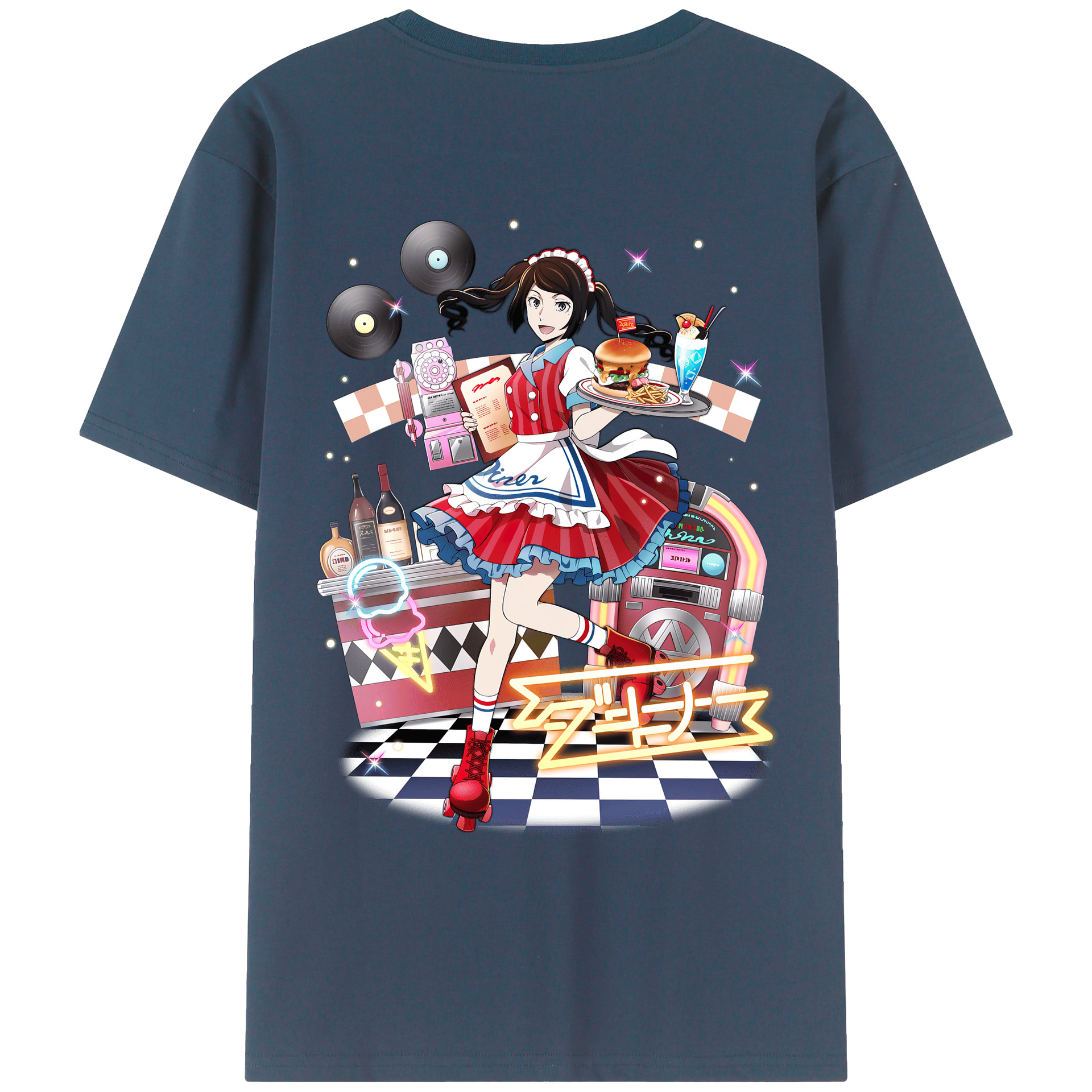 （画像用） 文豪ストレイドッグス Bungo Stray Dogs 綿100％ メンズ半袖Tシャツ（バックプリント） 通気性