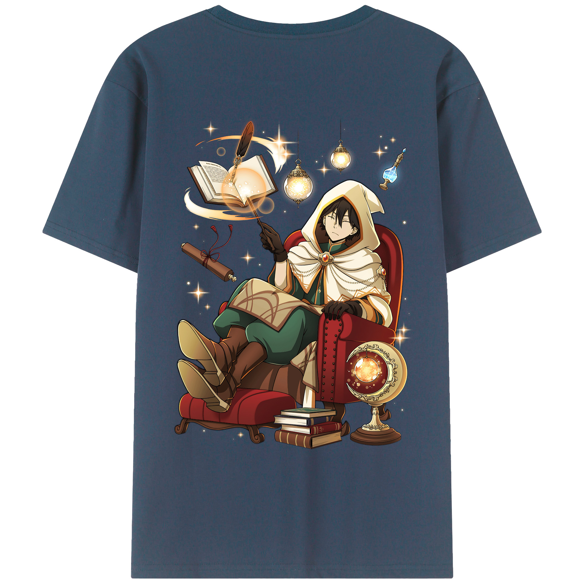 （画像用） 文豪ストレイドッグス Bungo Stray Dogs 綿100％ メンズ半袖Tシャツ（バックプリント） 通気性