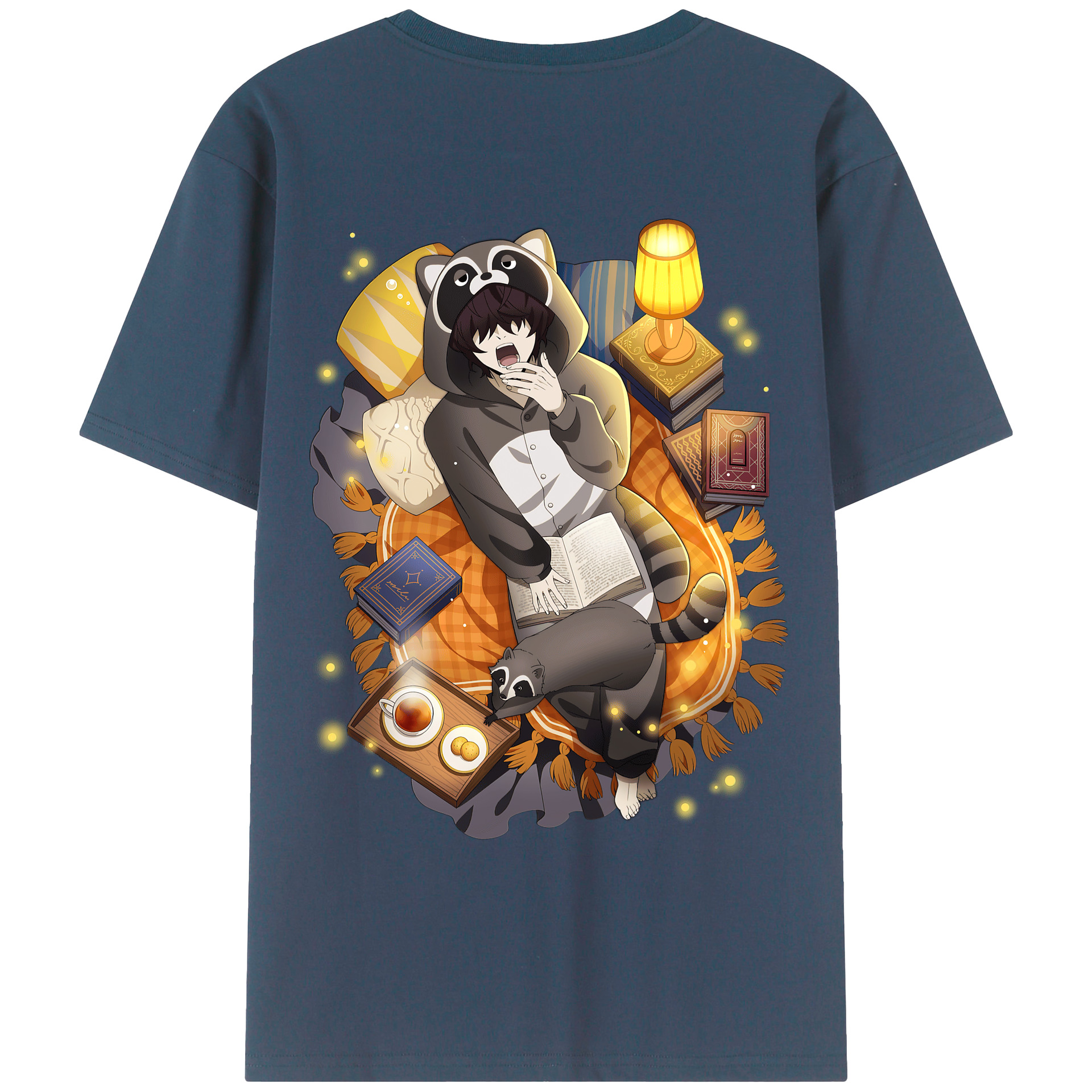 （画像用） 文豪ストレイドッグス Bungo Stray Dogs 綿100％ メンズ半袖Tシャツ（バックプリント） 通気性