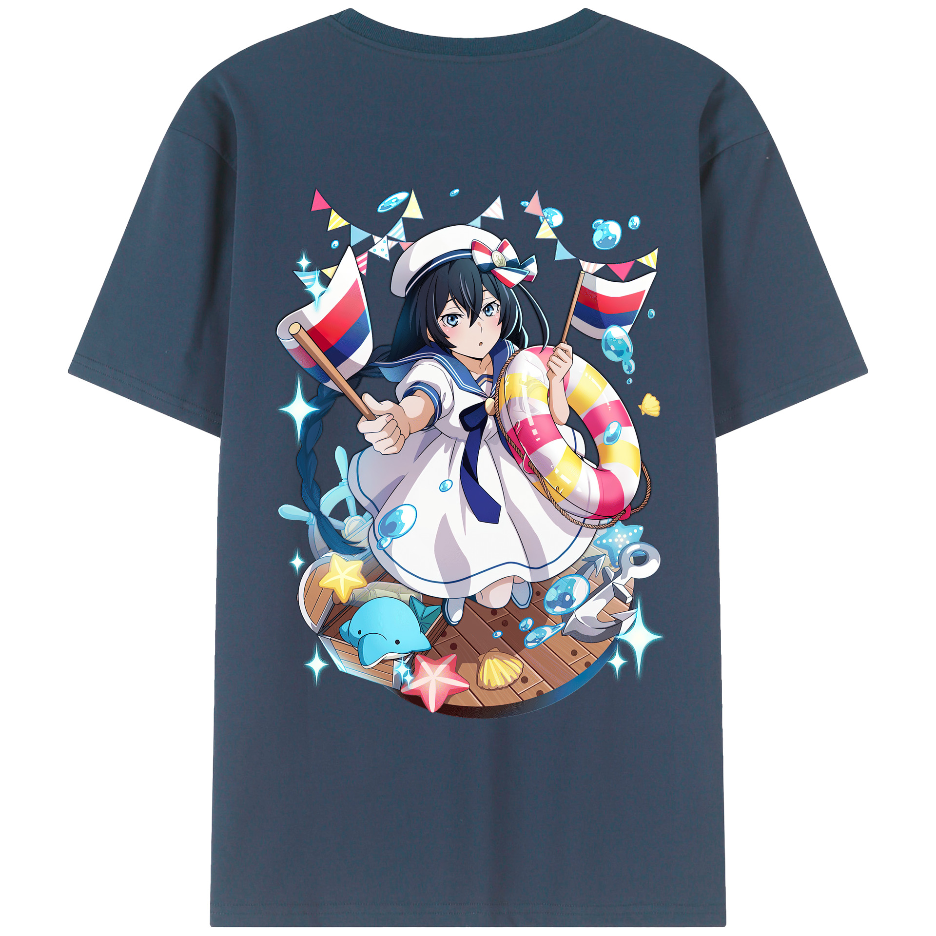 （画像用） 文豪ストレイドッグス Bungo Stray Dogs 綿100％ メンズ半袖Tシャツ（バックプリント） 通気性