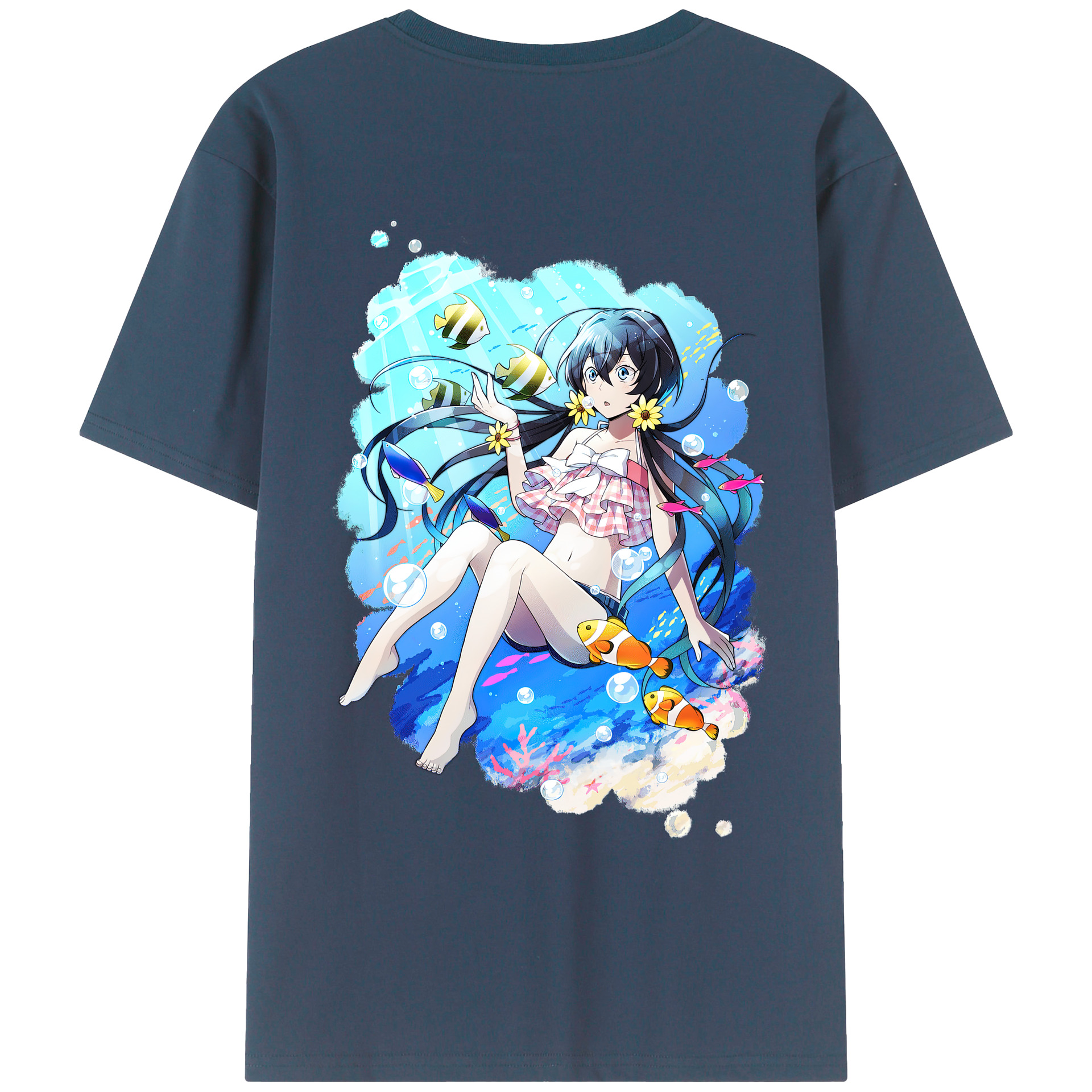 （画像用） 文豪ストレイドッグス Bungo Stray Dogs 綿100％ メンズ半袖Tシャツ（バックプリント） 通気性