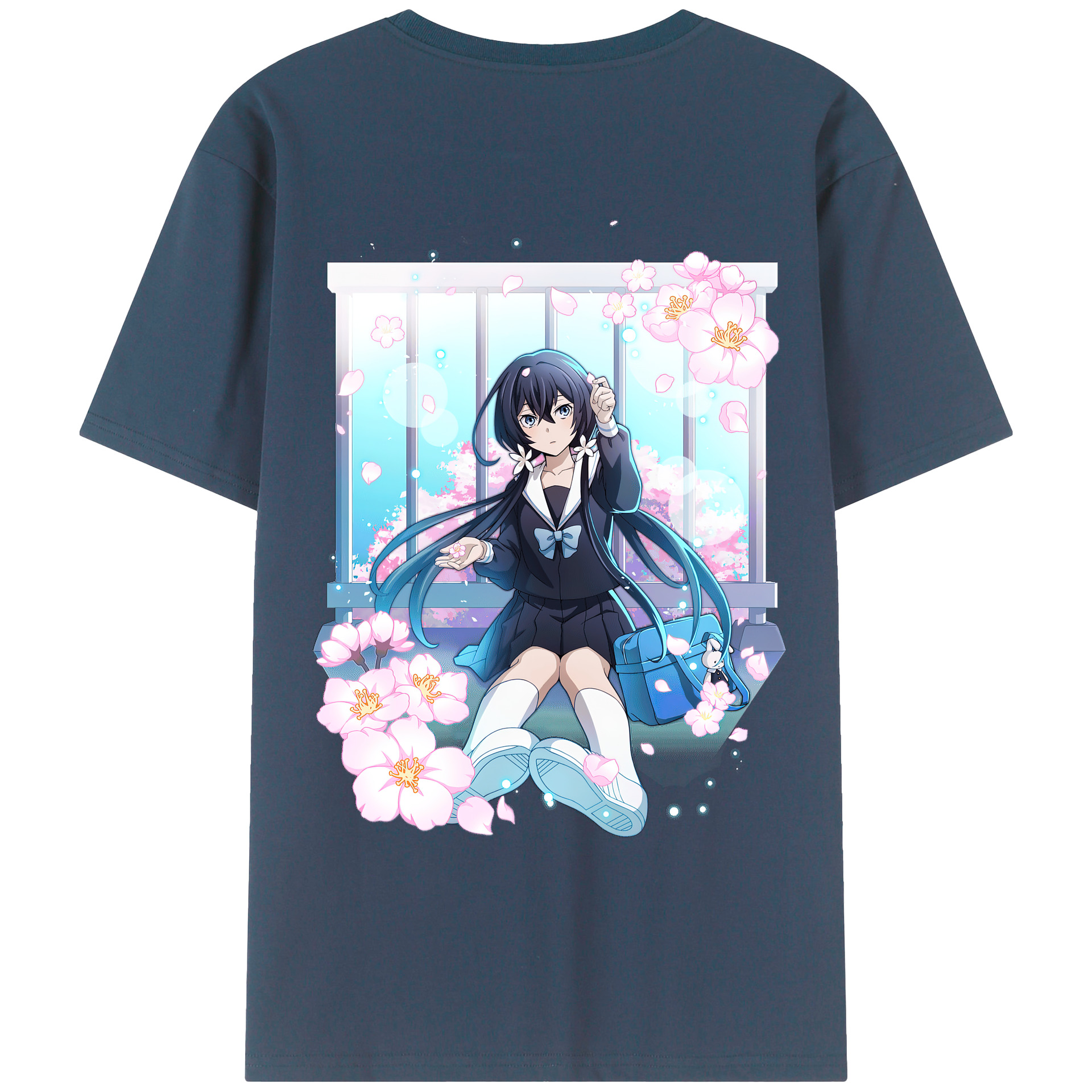 （画像用） 文豪ストレイドッグス Bungo Stray Dogs 綿100％ メンズ半袖Tシャツ（バックプリント） 通気性